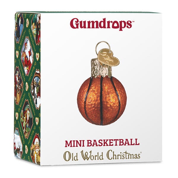 Old World Christmas 1.5 X 1 X 1 / 88514 Mini Basketball Ornament