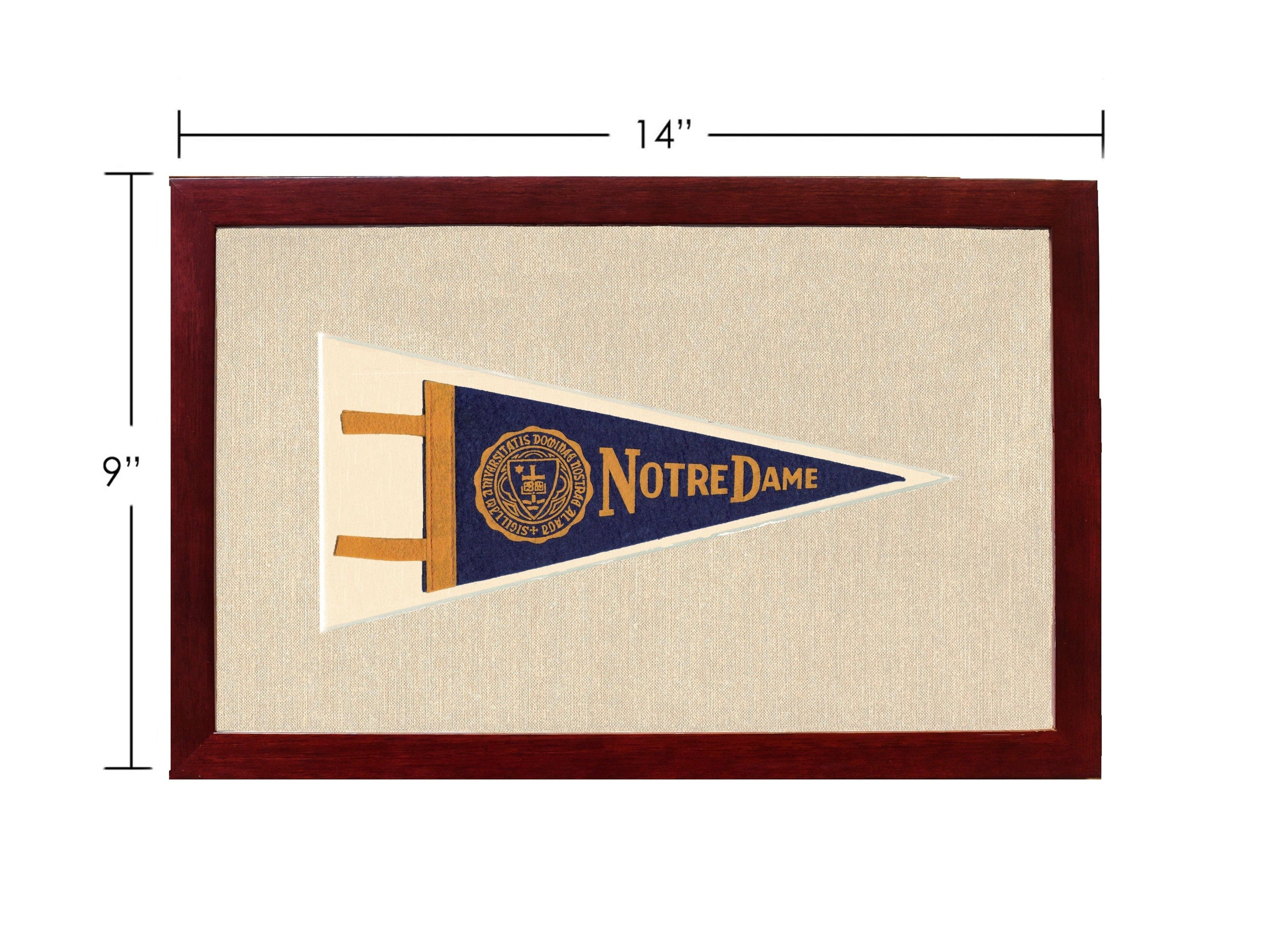 Americana Memories Vintage Pennants and Memorabilia Vintage Notre Dame Pennant