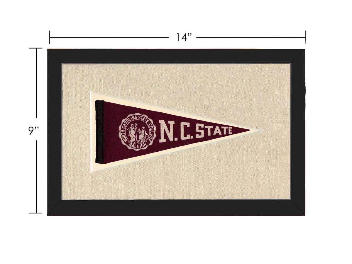 Americana Memories Vintage Pennants and Memorabilia Vintage NC State Pennant