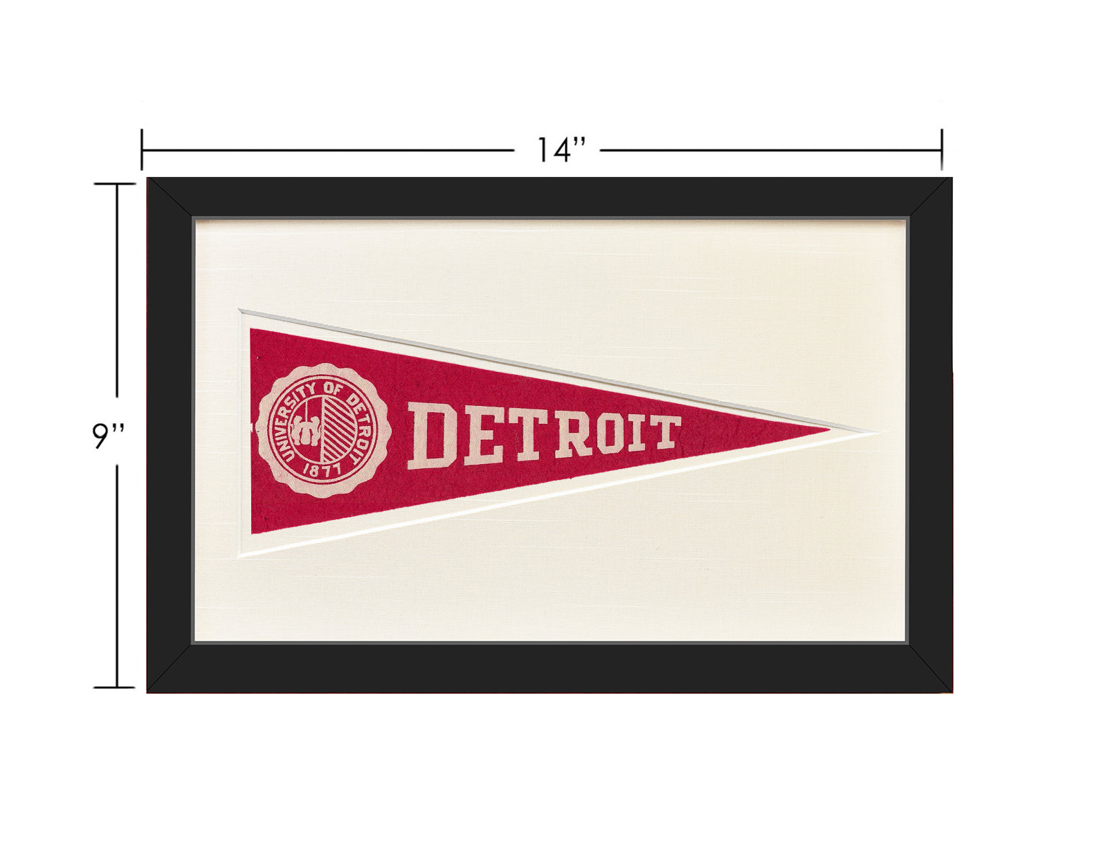 Vintage Detroit University Hormel Pennant