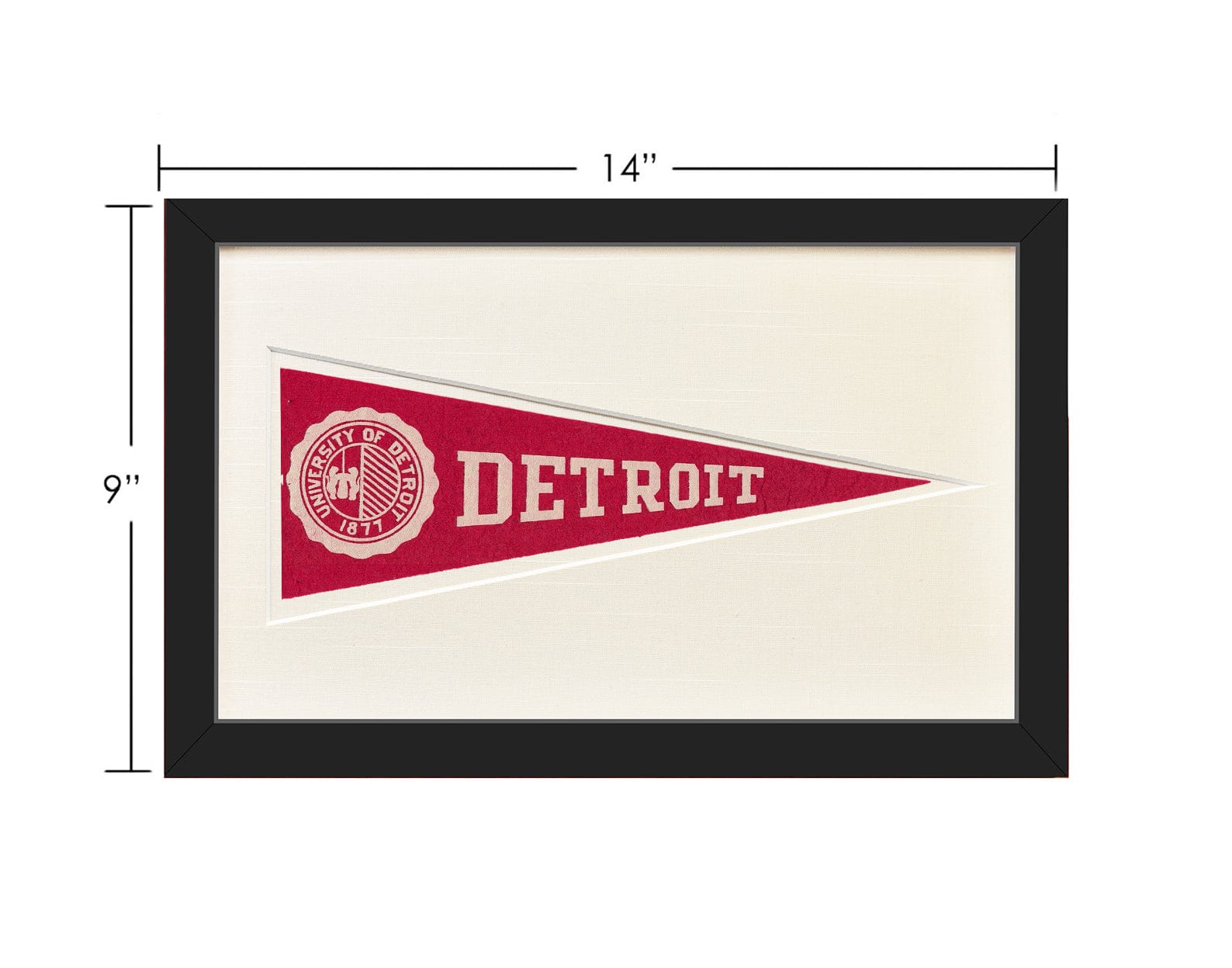 Vintage Detroit University Hormel Pennant - My American Goods