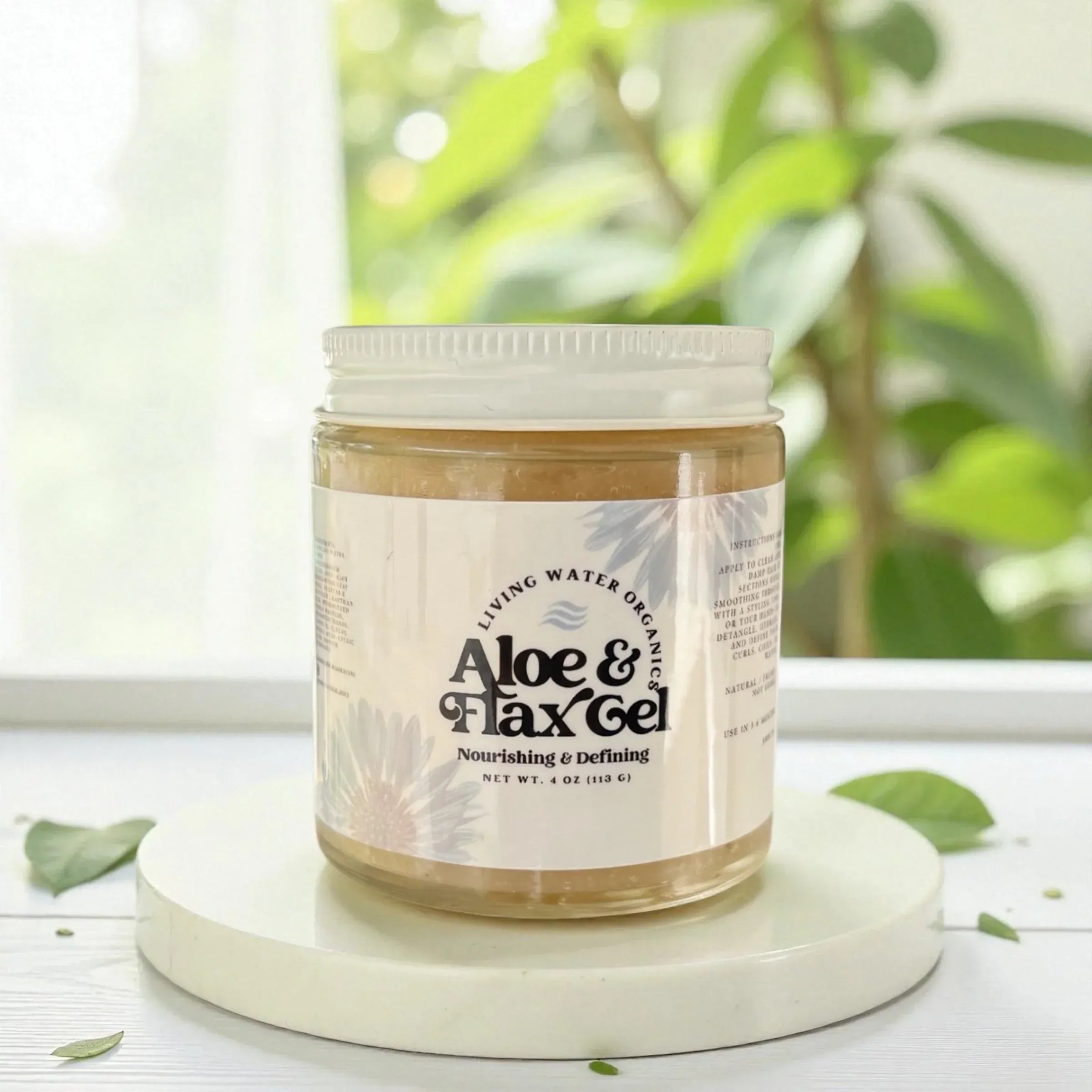 Living Water Organics Aloe Vera & Flaxseed Gel