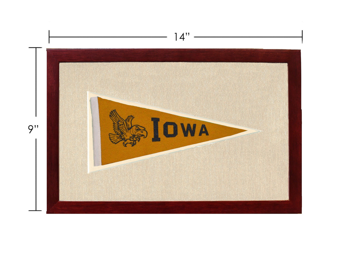 Americana Memories Vintage Pennants and Memorabilia Vintage University of Iowa Pennant