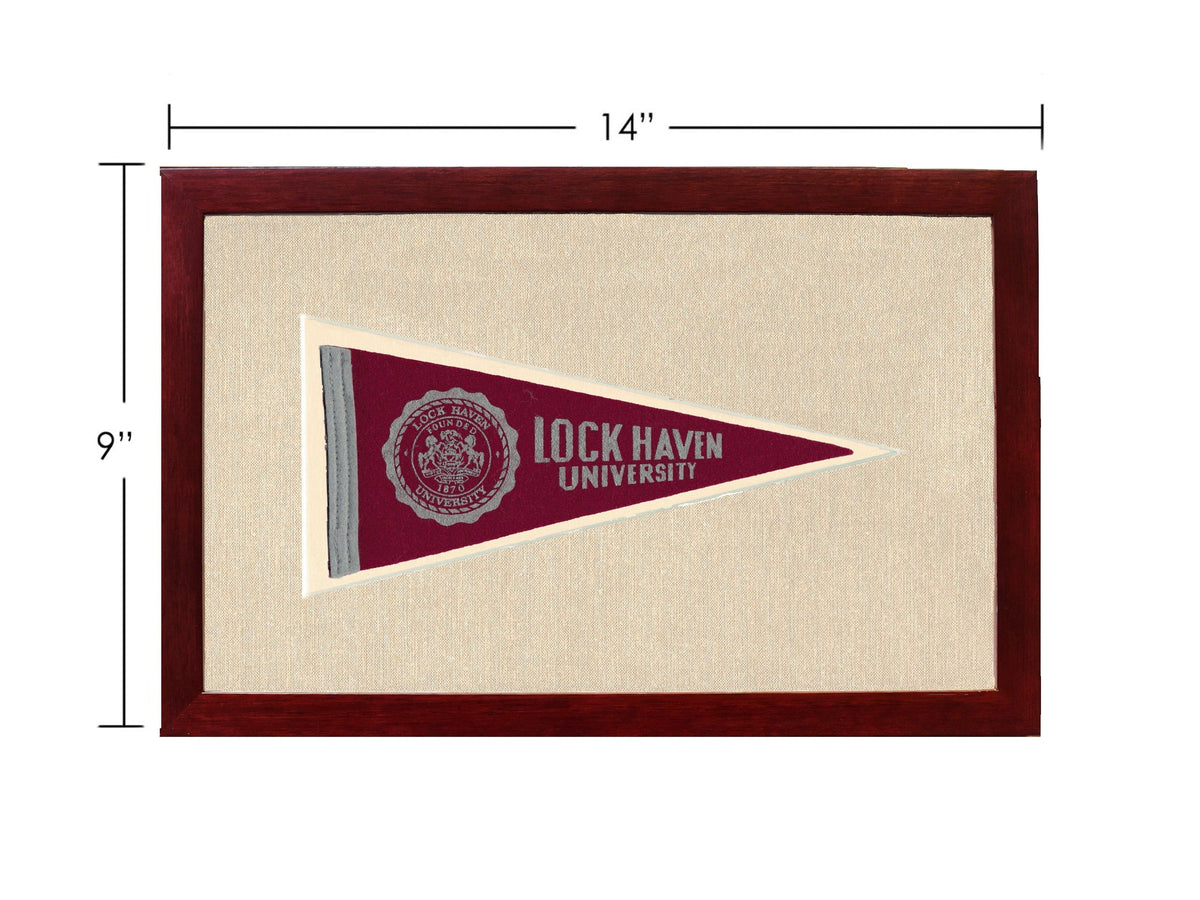 Americana Memories Vintage Pennants and Memorabilia Vintage Lock Haven University Pennant
