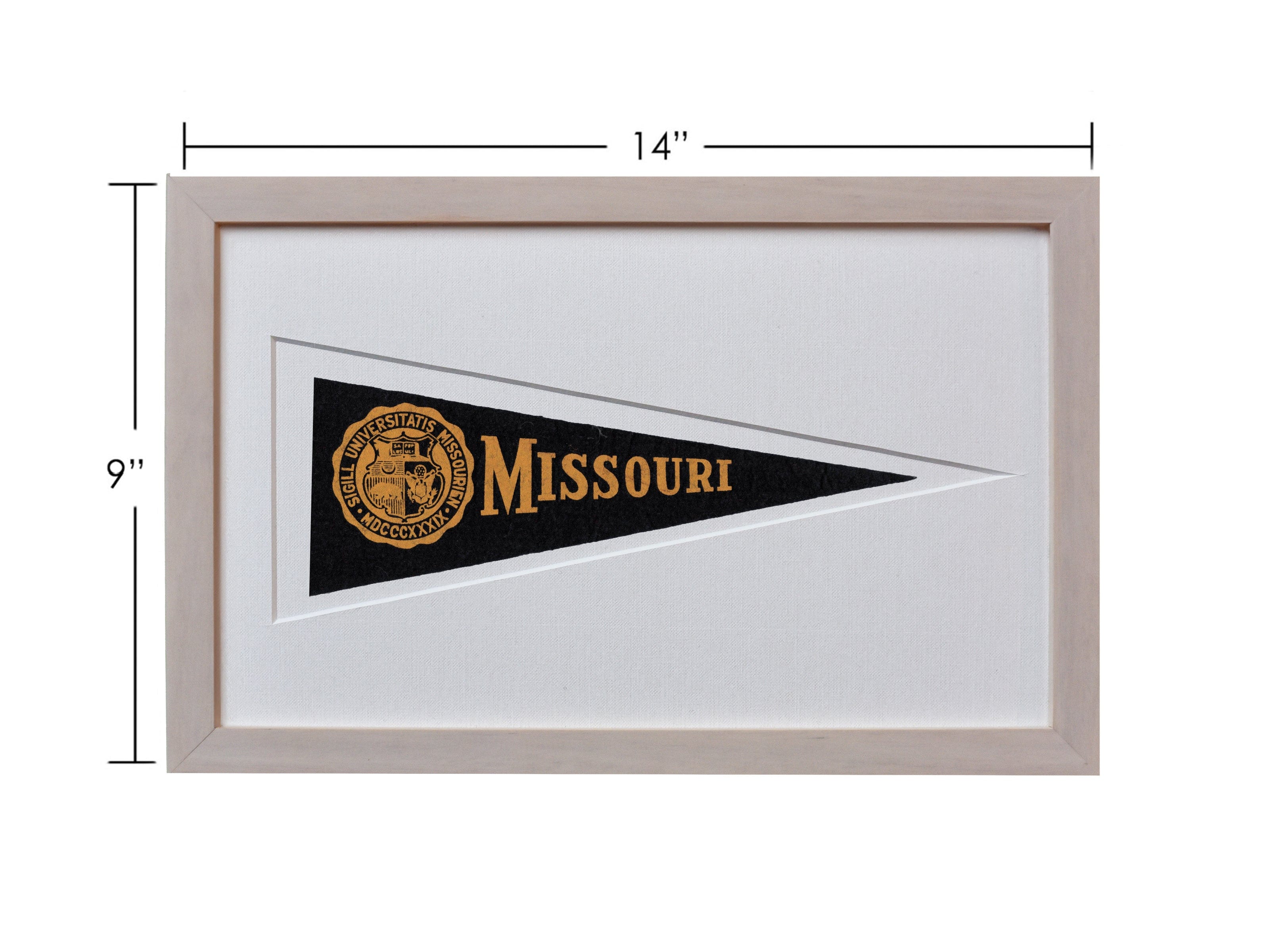 Vintage University of Missouri Hormel Pennant - My American Goods