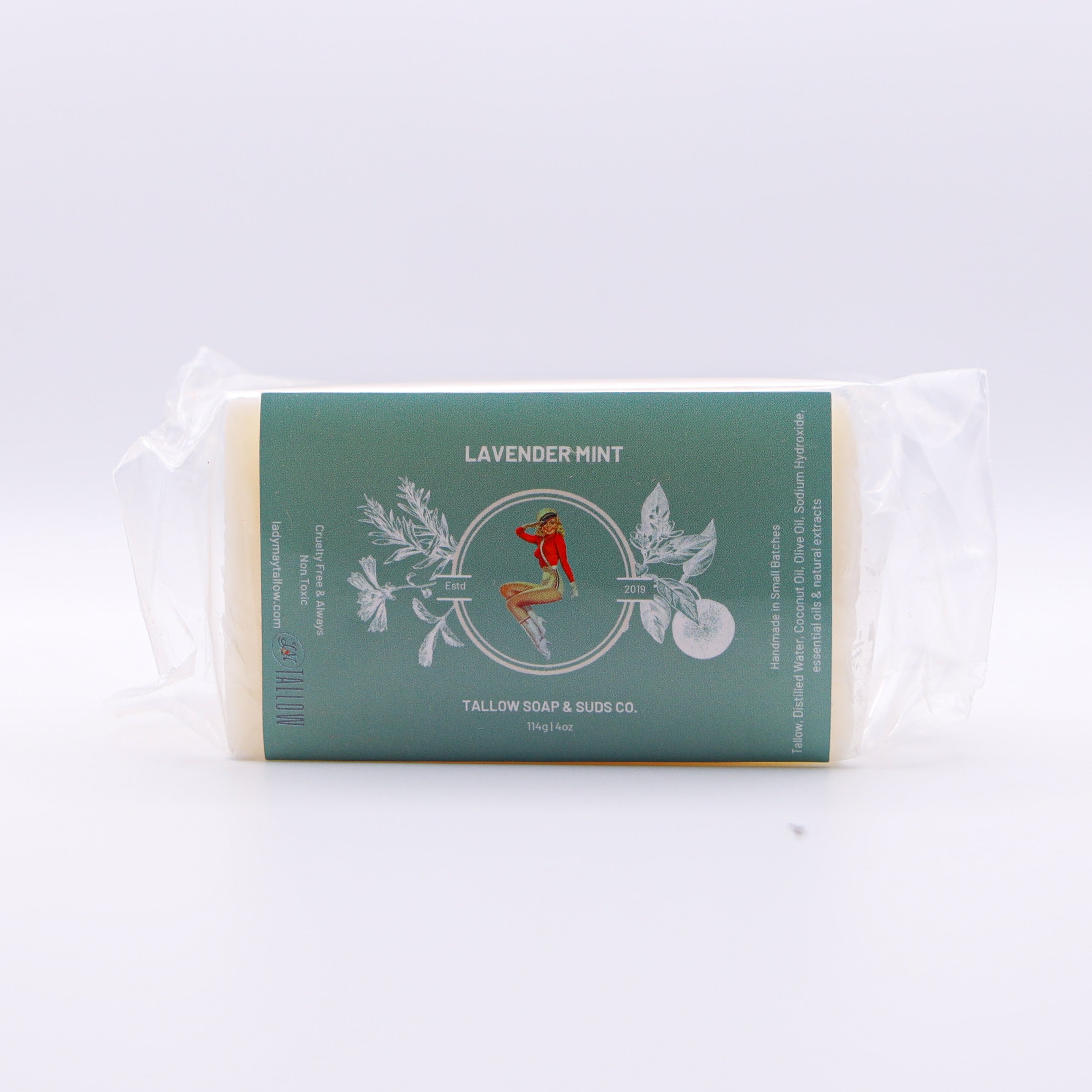All-Natural Tallow Soap – Lavender Mint & Unscented