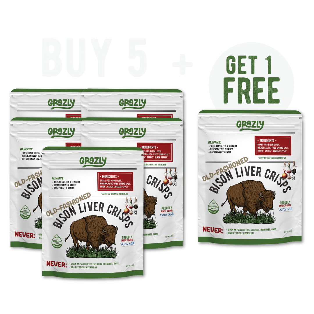 Bison Liver Crisps - 100% Grass-Fed/Finished - My American Goods