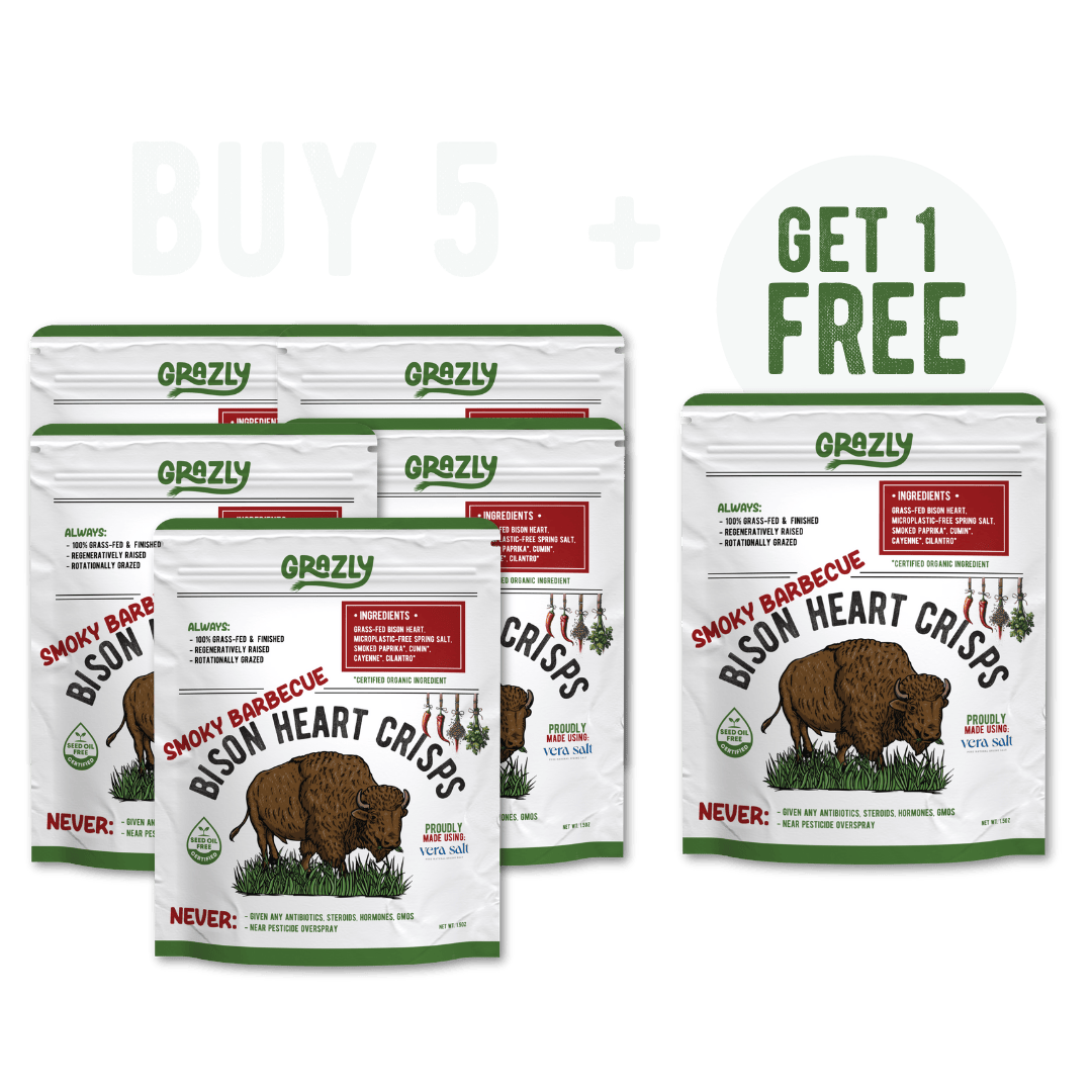 Bison Heart Crisps - 100% Grass-Fed/Finished - My American Goods