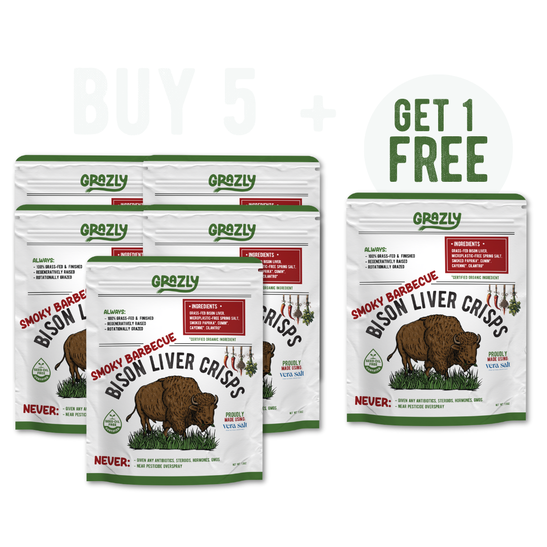 Bison Liver Crisps - 100% Grass-Fed/Finished - My American Goods