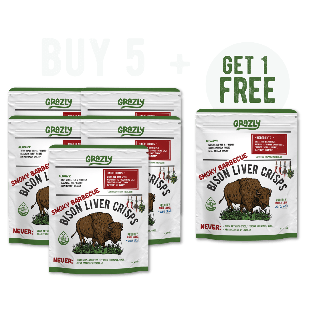 Bison Liver Crisps - 100% Grass-Fed/Finished - My American Goods