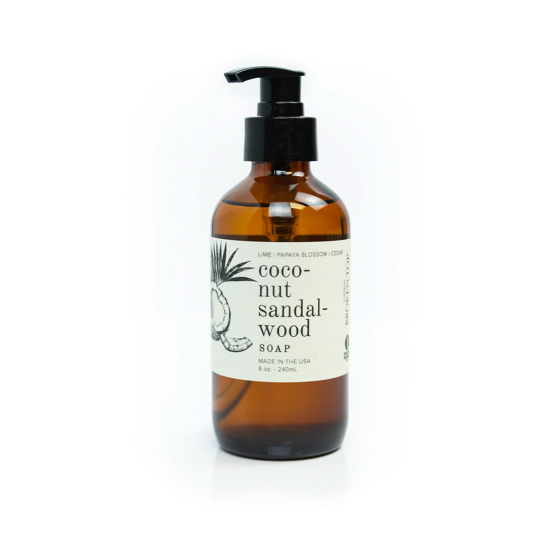Coconut Sandalwood Liquid Soap - My American Goods