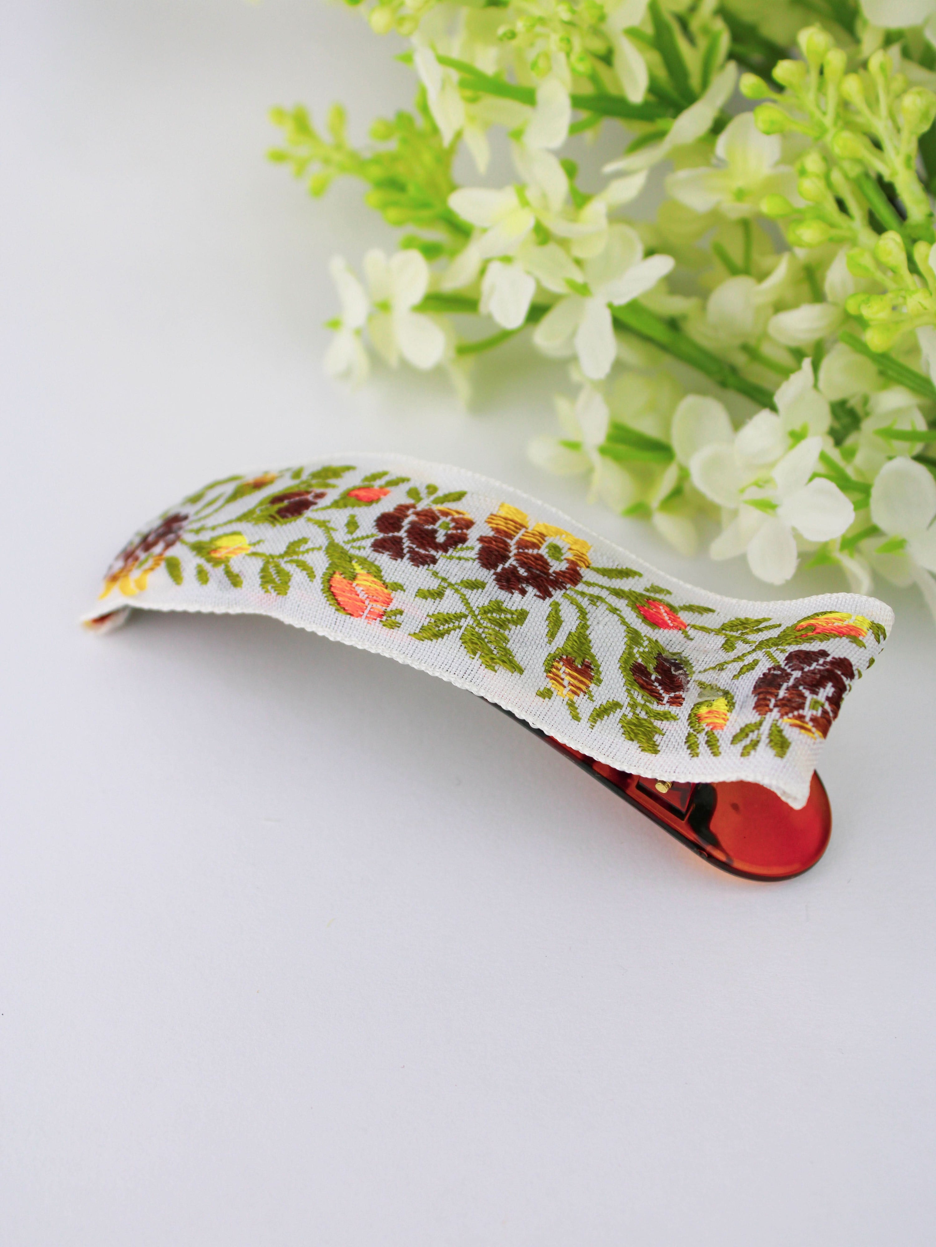 Ash & Rose Hair Clip Climbing Roses Hair Clip