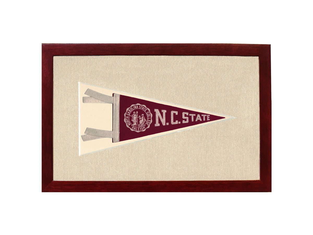Vintage NC State College Pennant
