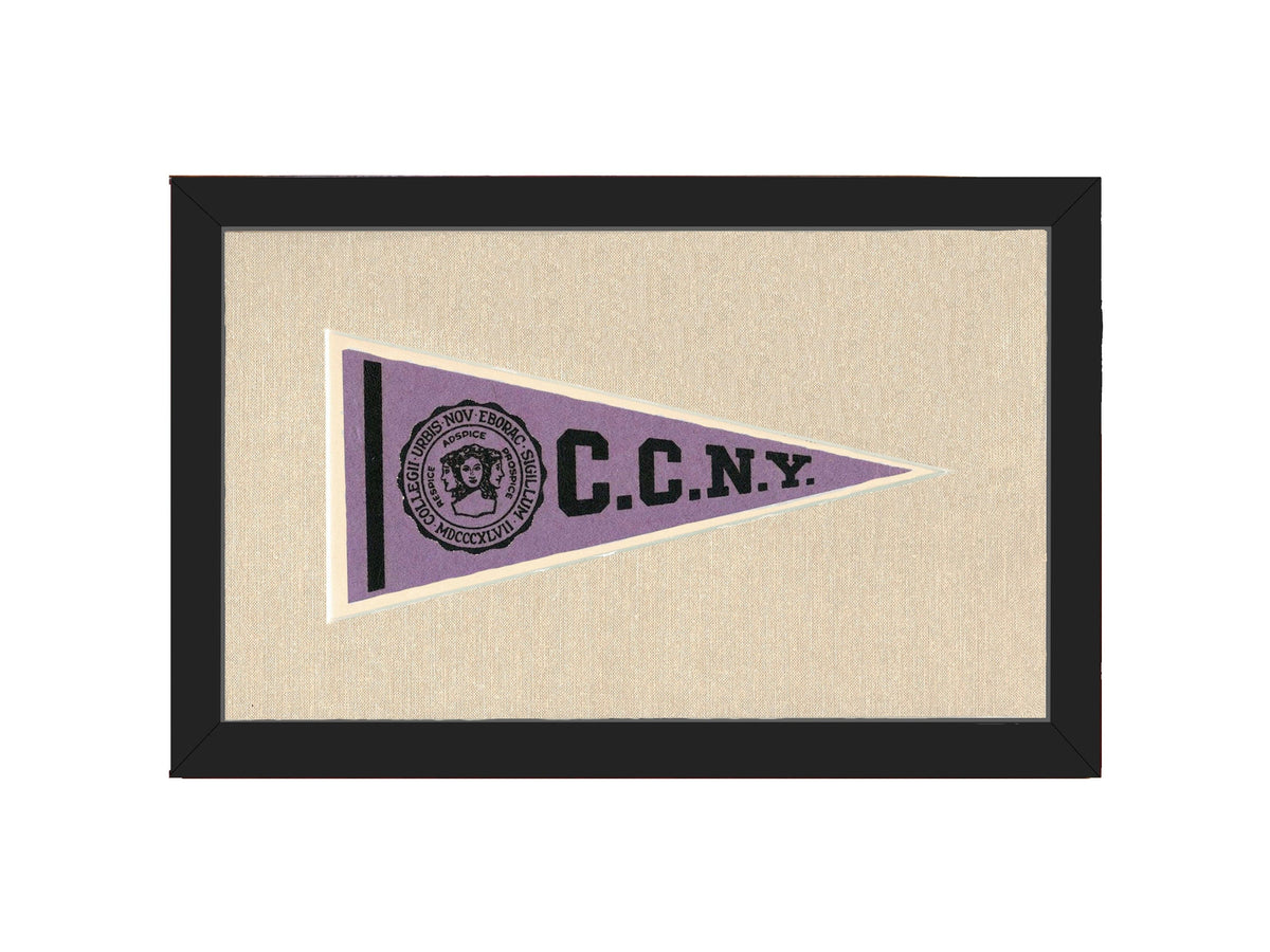Americana Memories Vintage Pennants and Memorabilia Vintage City College of New York Pennant