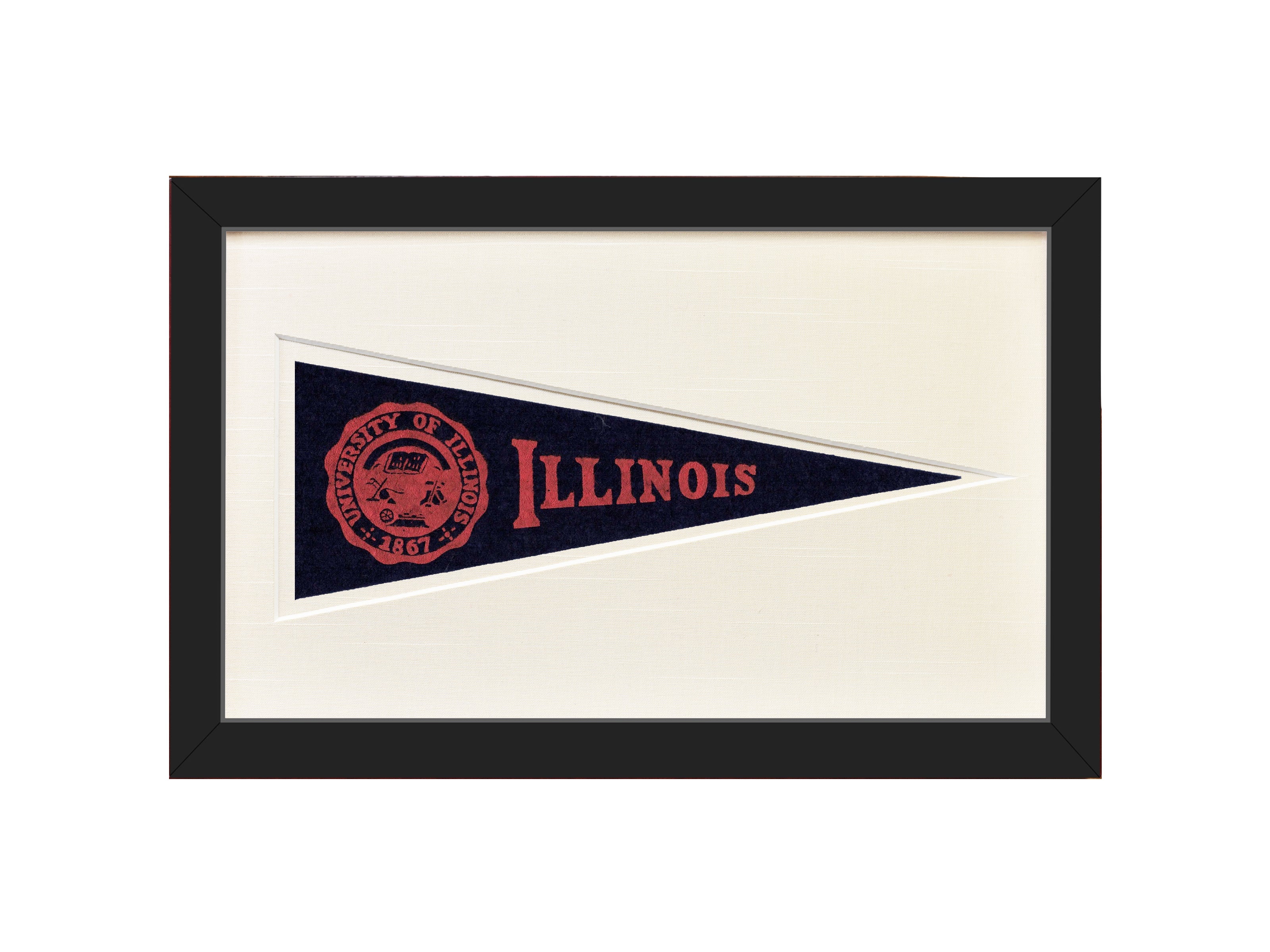 Vintage University of Illinois Hormel Pennant