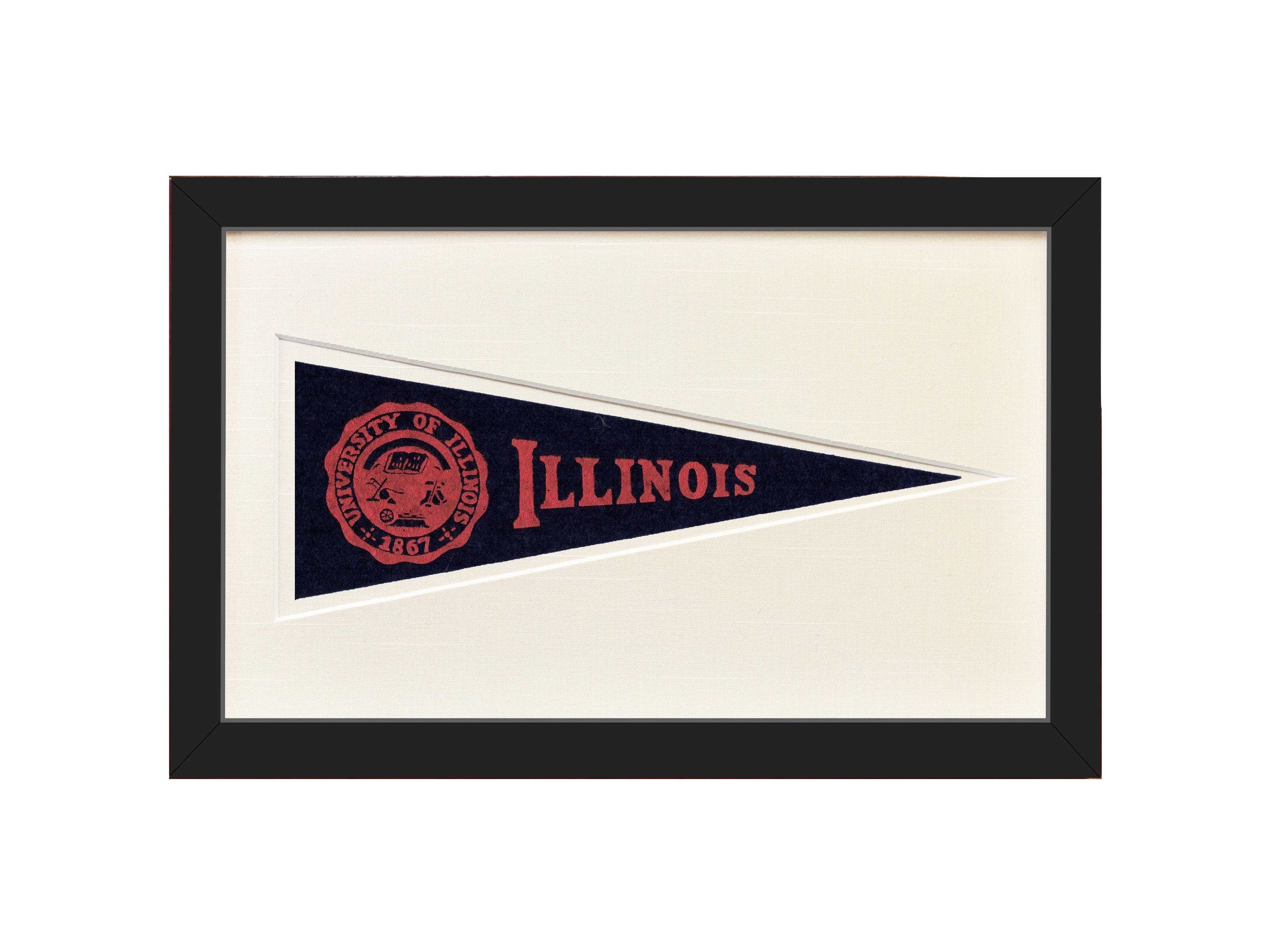Vintage University of Illinois Hormel Pennant - My American Goods