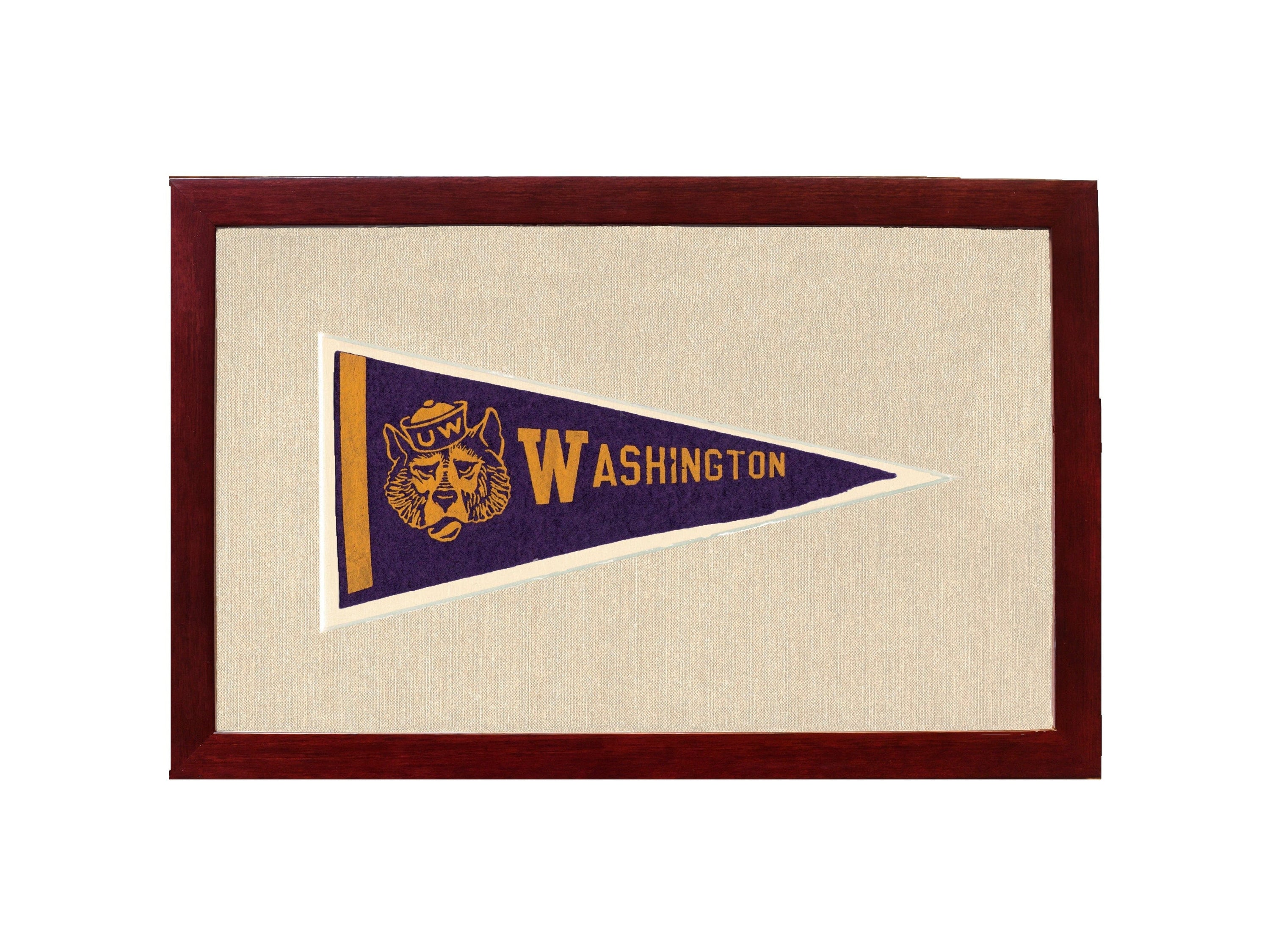 Americana Memories Vintage Pennants and Memorabilia Vintage University of Washington Pennant