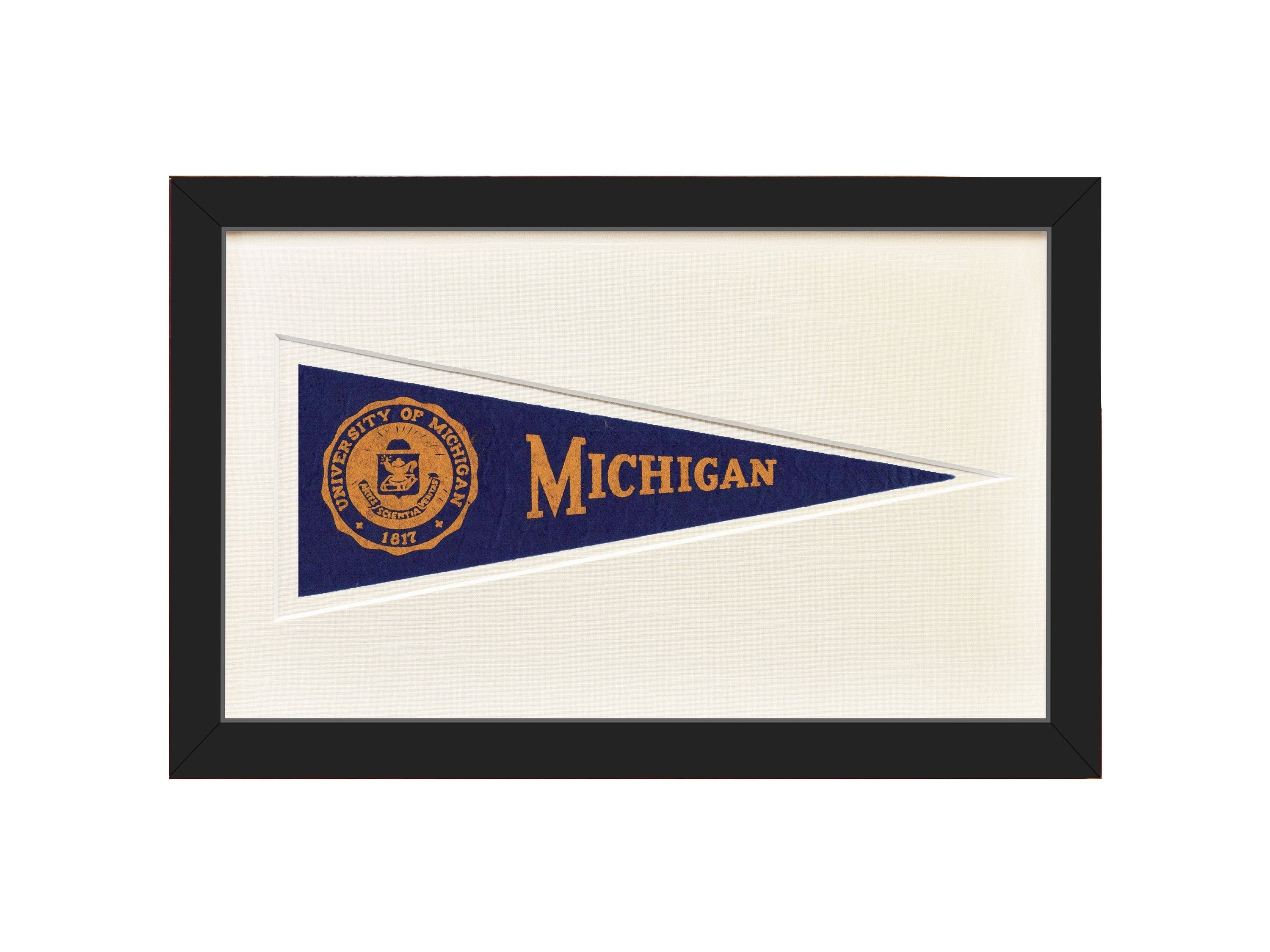 Americana Memories Vintage University of Michigan Hormel Pennant