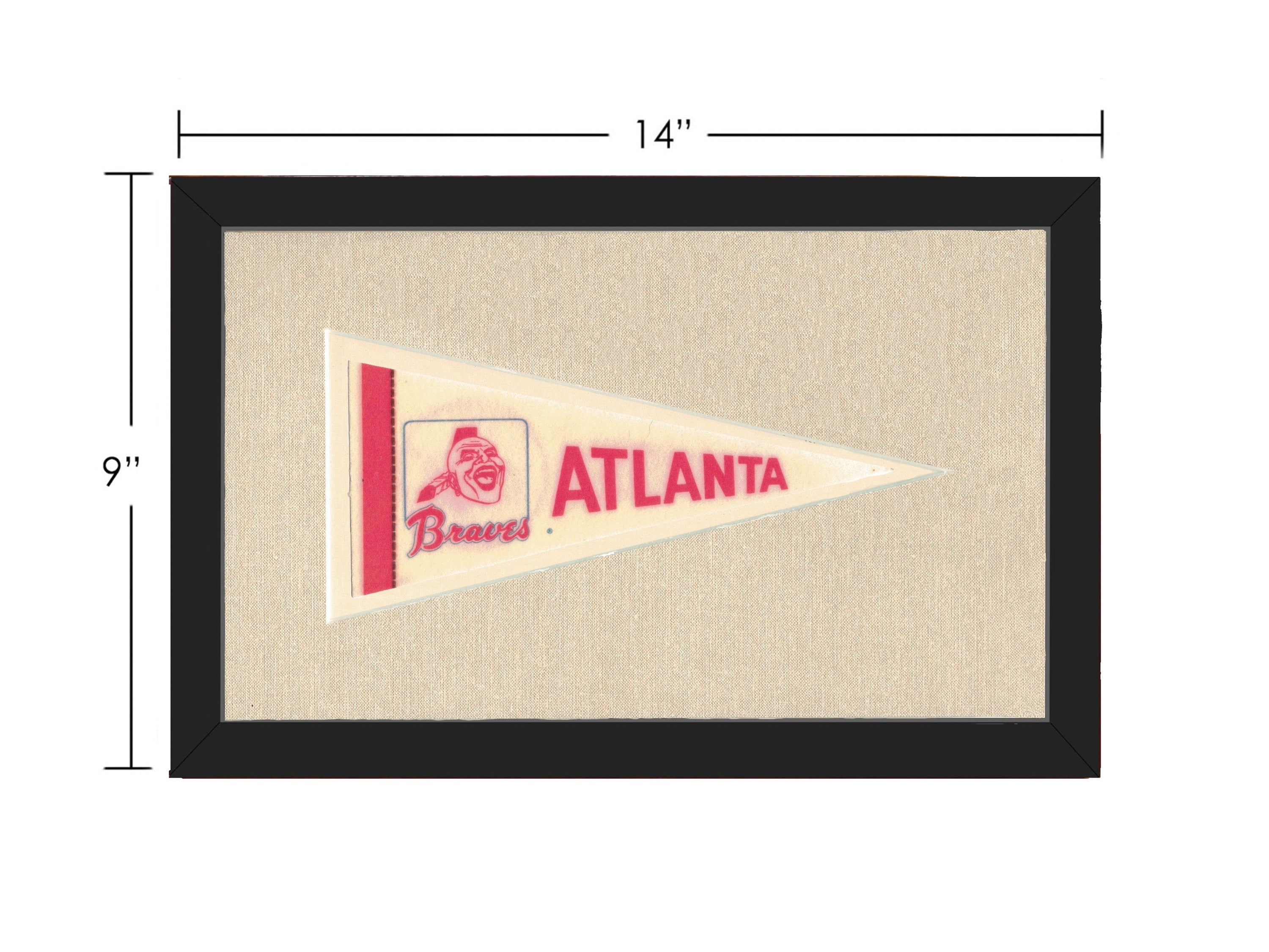 Americana Memories Vintage Pennants and Memorabilia Vintage Atlanta Braves Pennant