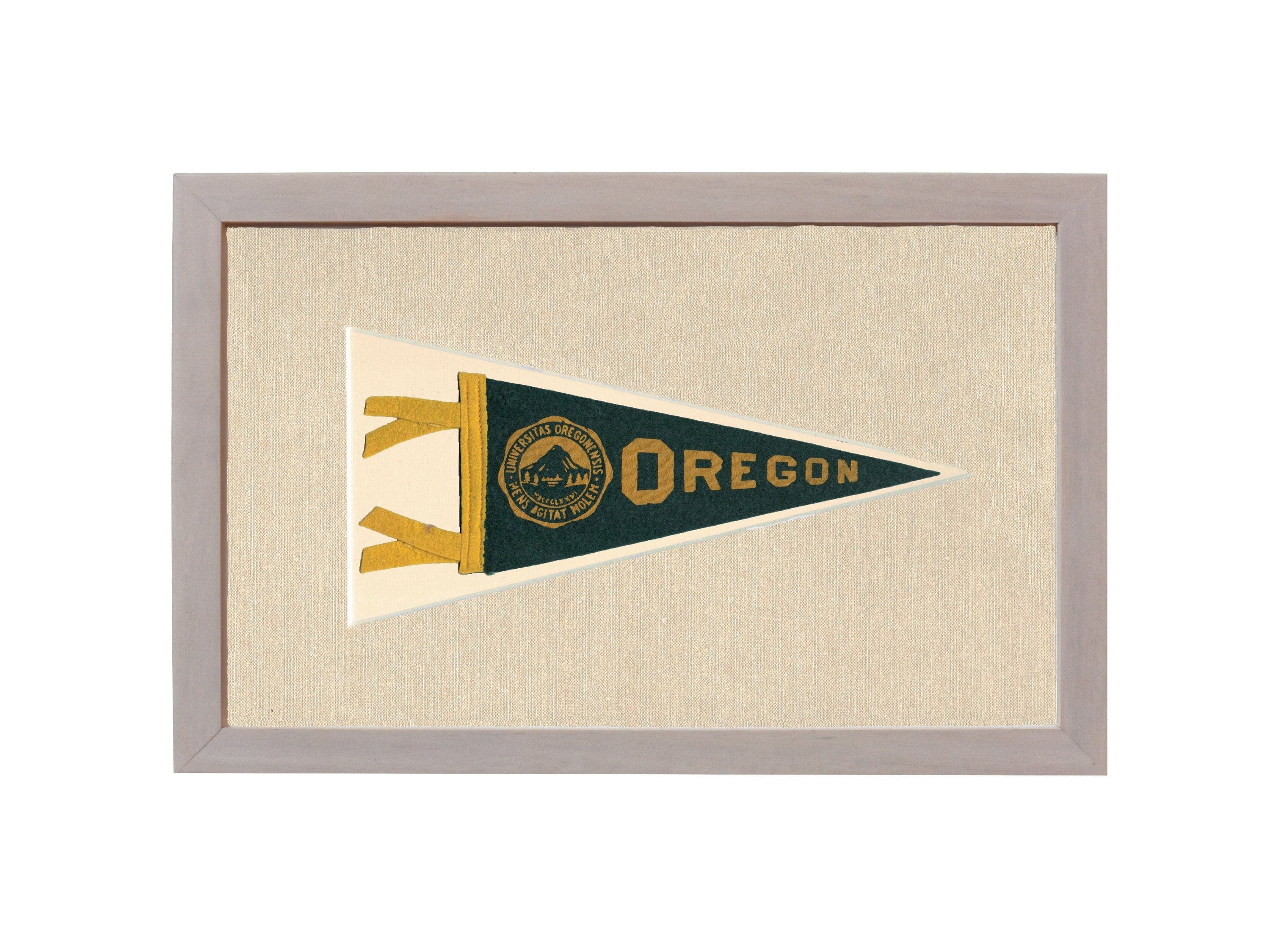 Americana Memories Vintage Pennants and Memorabilia Vintage University of Oregon Pennant