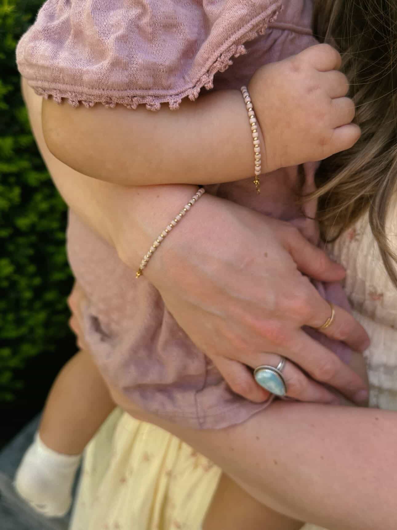 14k Gold-Filled Blush & Gold Layer Bracelet