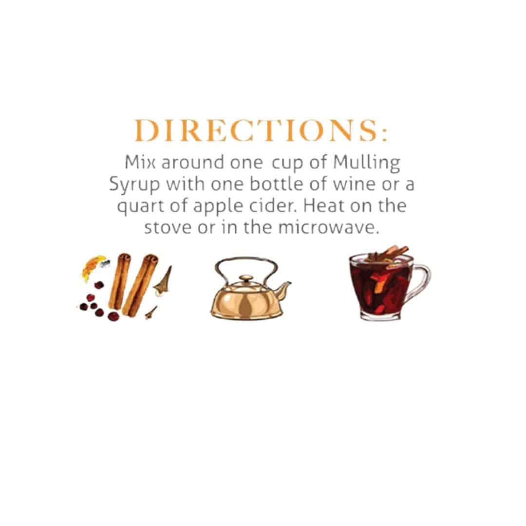 Wood Stove Kitchen Cocktail and Drink Mixers Mulling Syrup, 16 fl oz