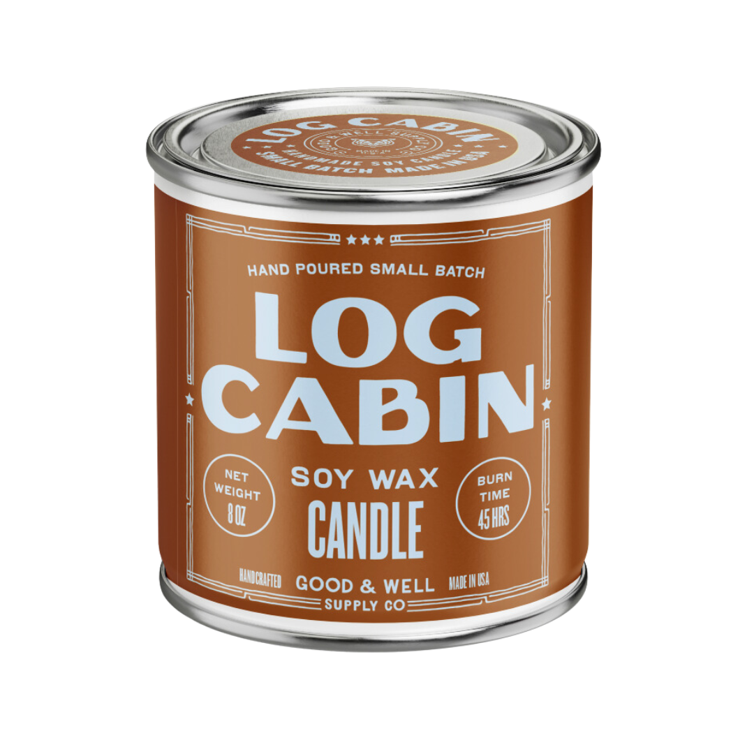 Log Cabin Happy Place Candle - My American Goods