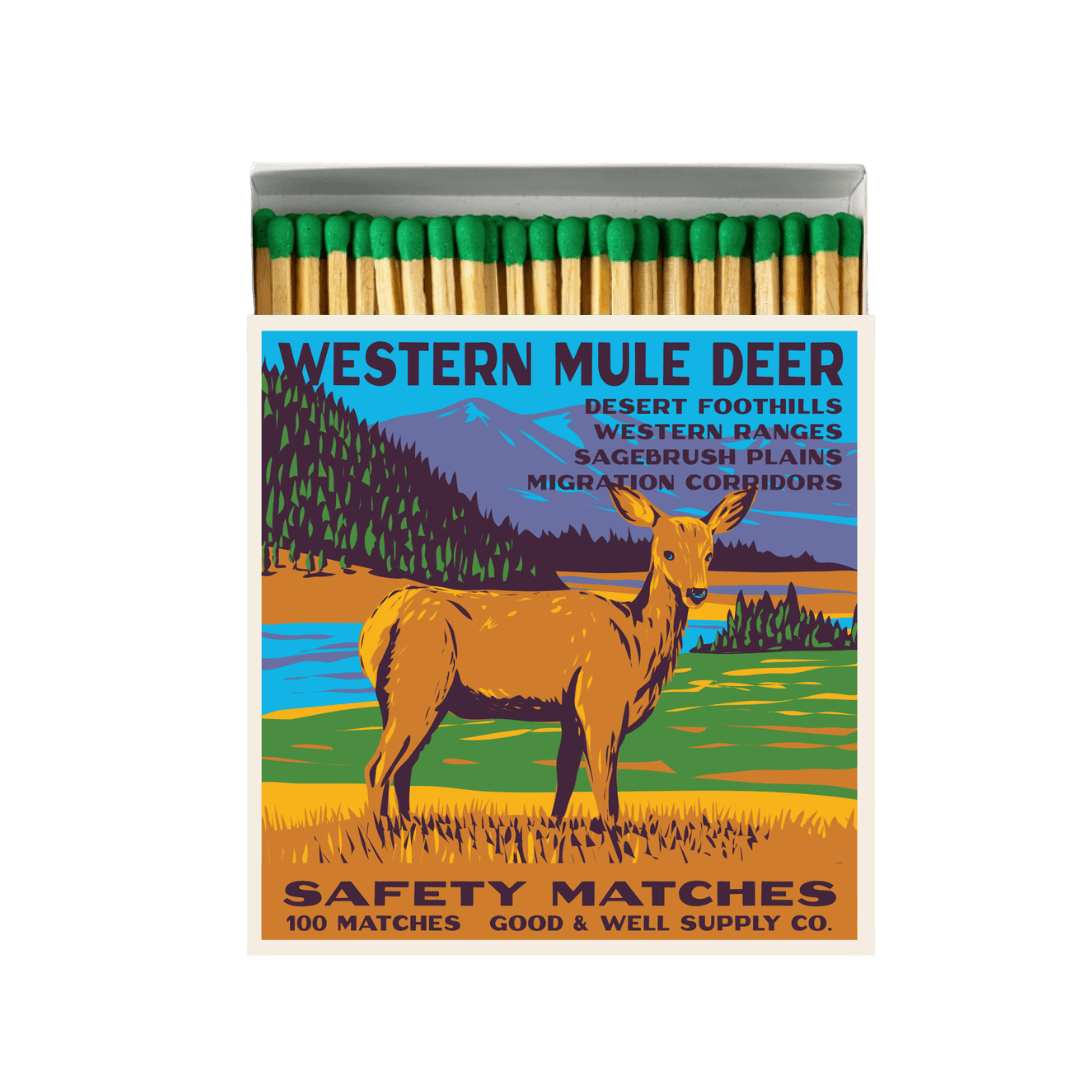 Good & Well Supply Co Western Mule Deer Cabin Matches