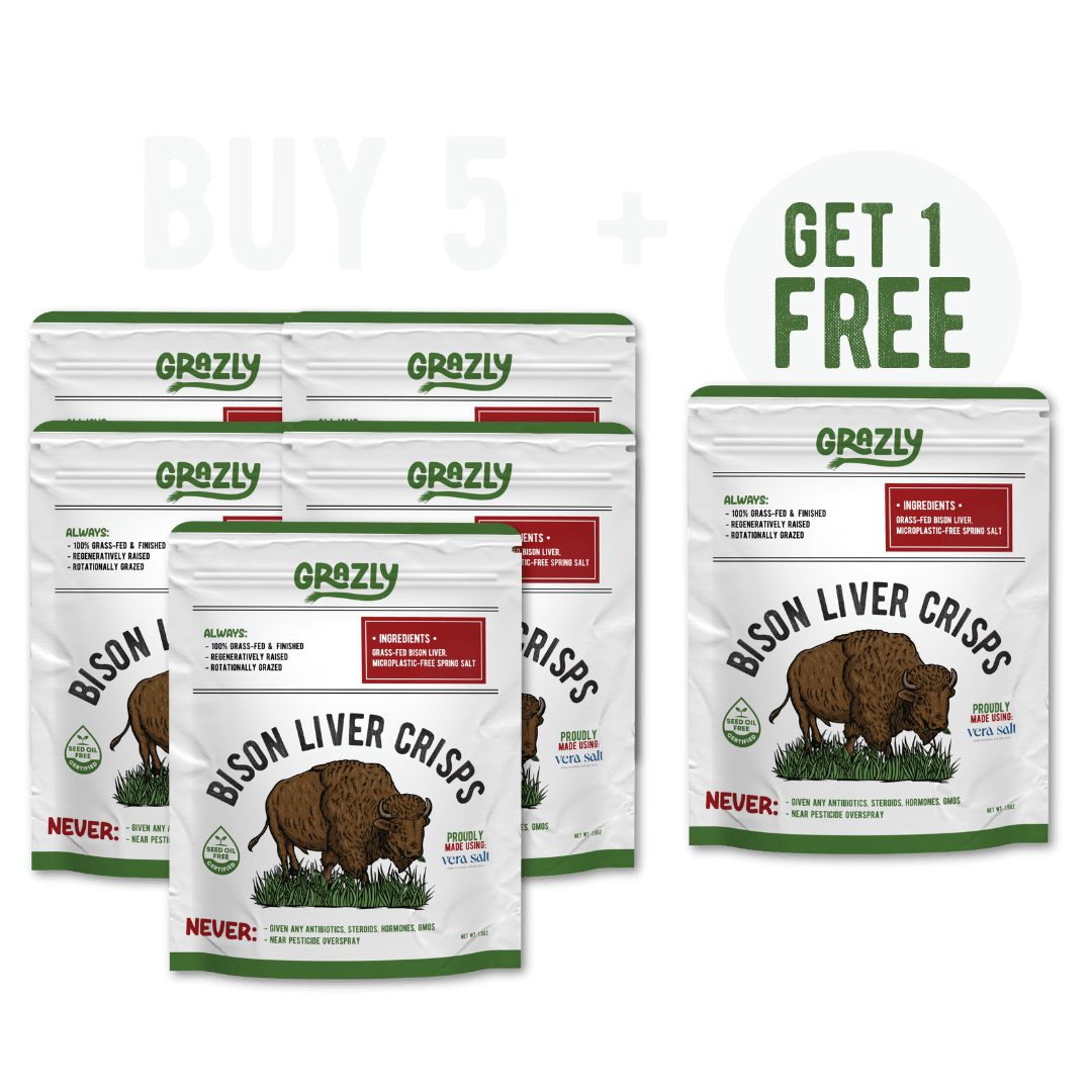 Bison Liver Crisps - 100% Grass-Fed/Finished - My American Goods
