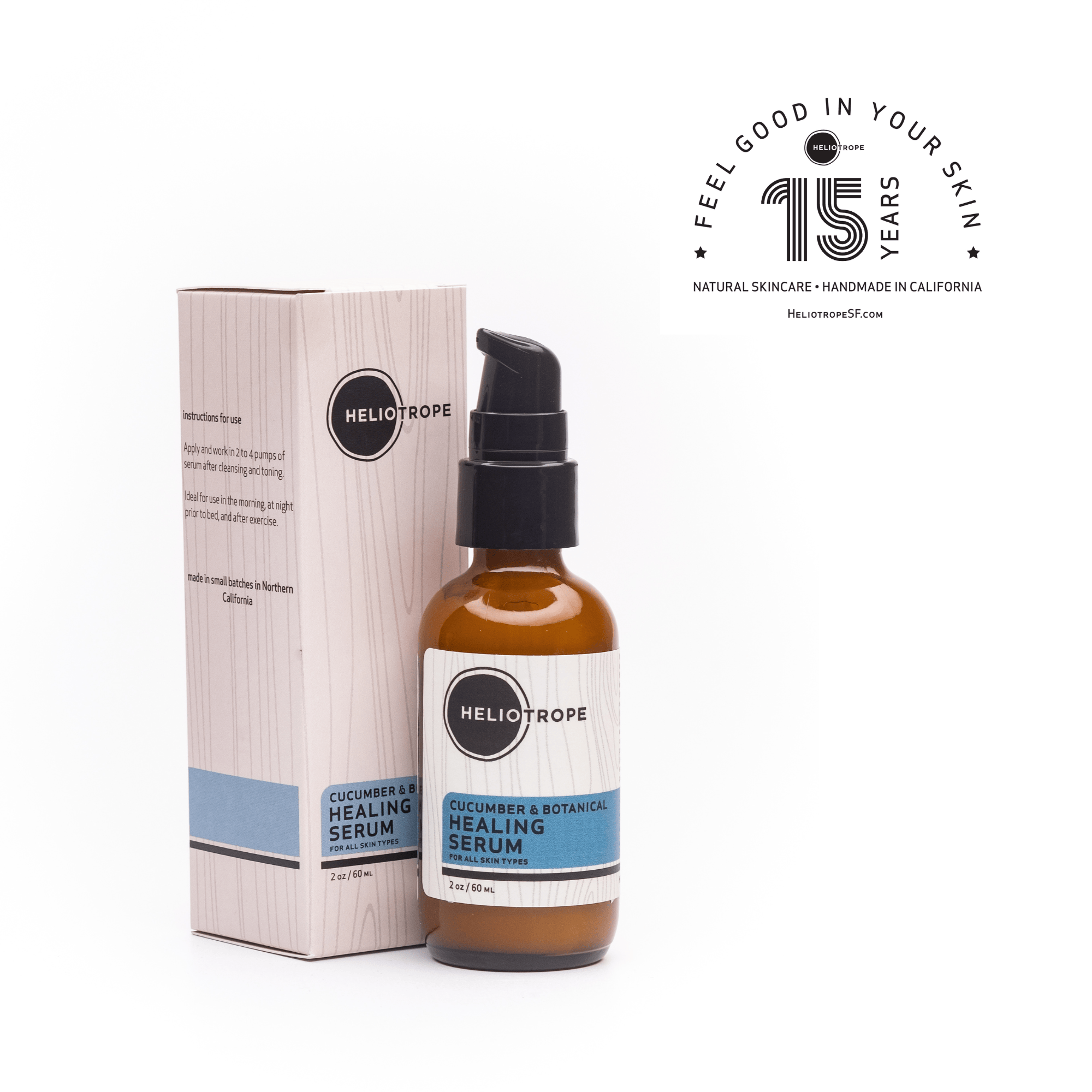 Heliotrope SF Face Serum Cucumber & Botanical Healing Serum