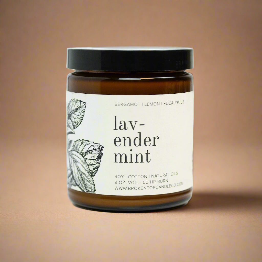 Candle jar labeled &