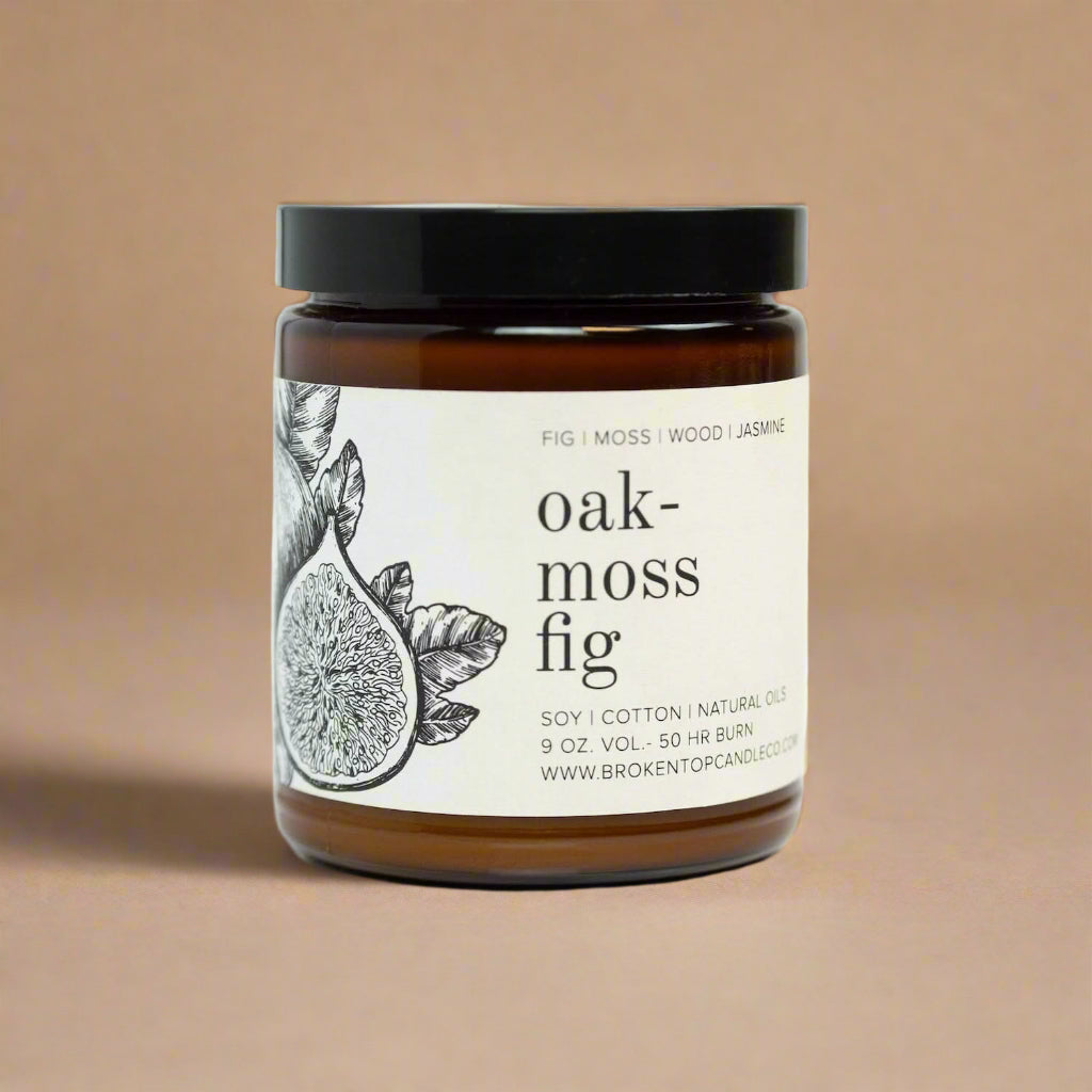 Oakmoss Fig Soy Candle - My American Goods