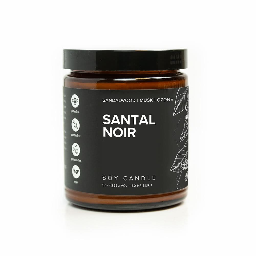 Santal Noir Soy Candle - My American Goods