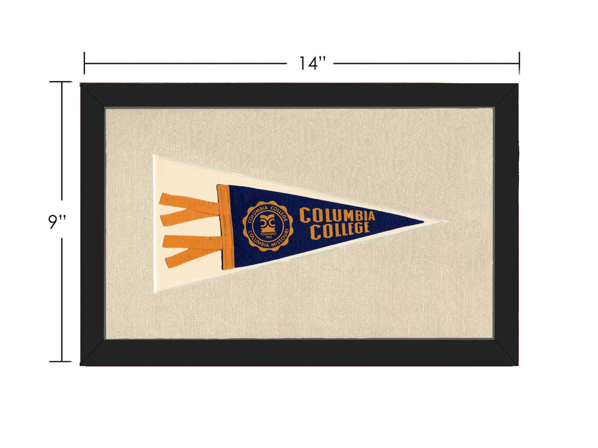 Americana Memories Vintage Pennants and Memorabilia Vintage Columbia College Pennant