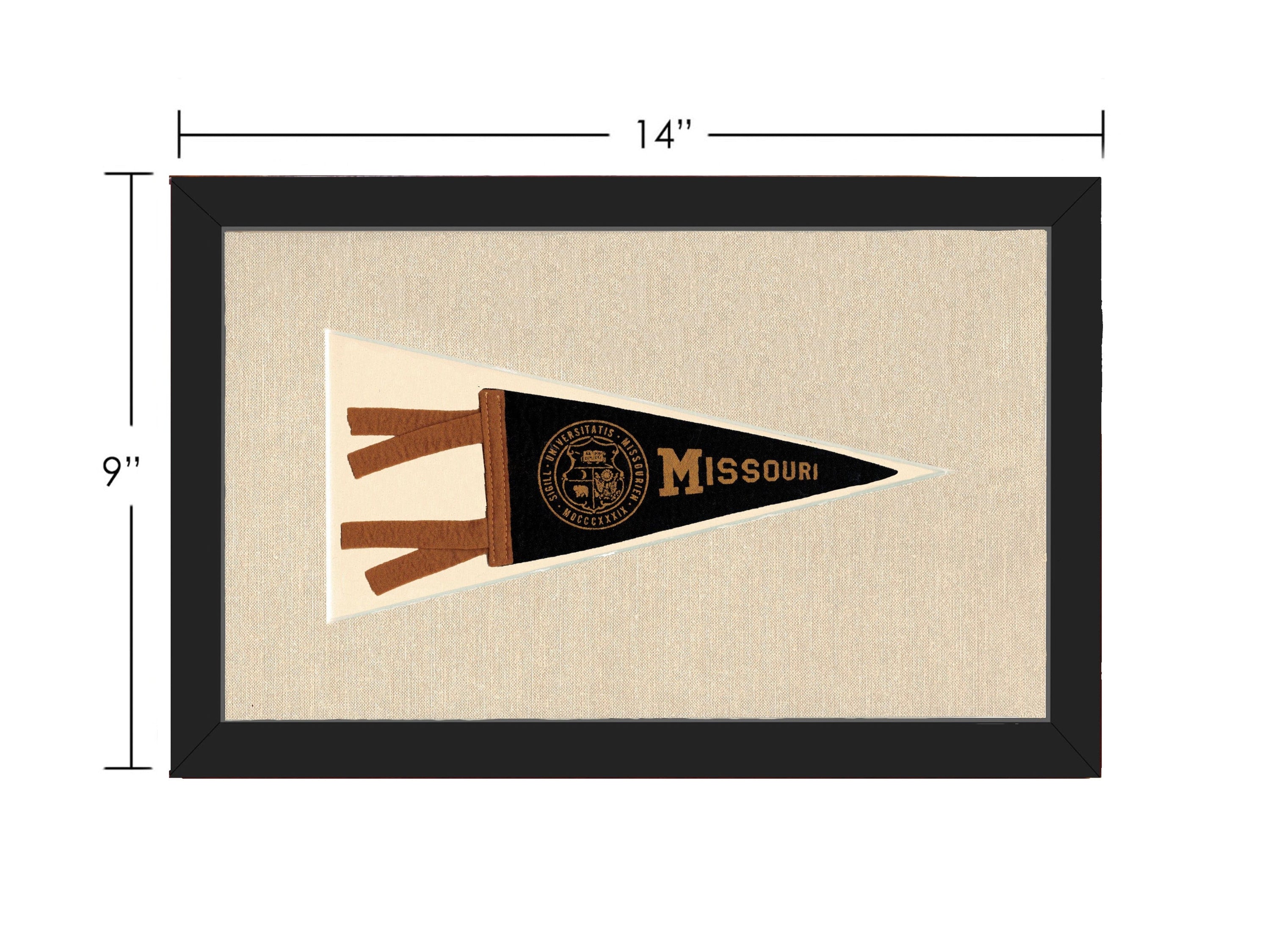 Americana Memories Vintage Pennants and Memorabilia Vintage University of Missouri Pennant