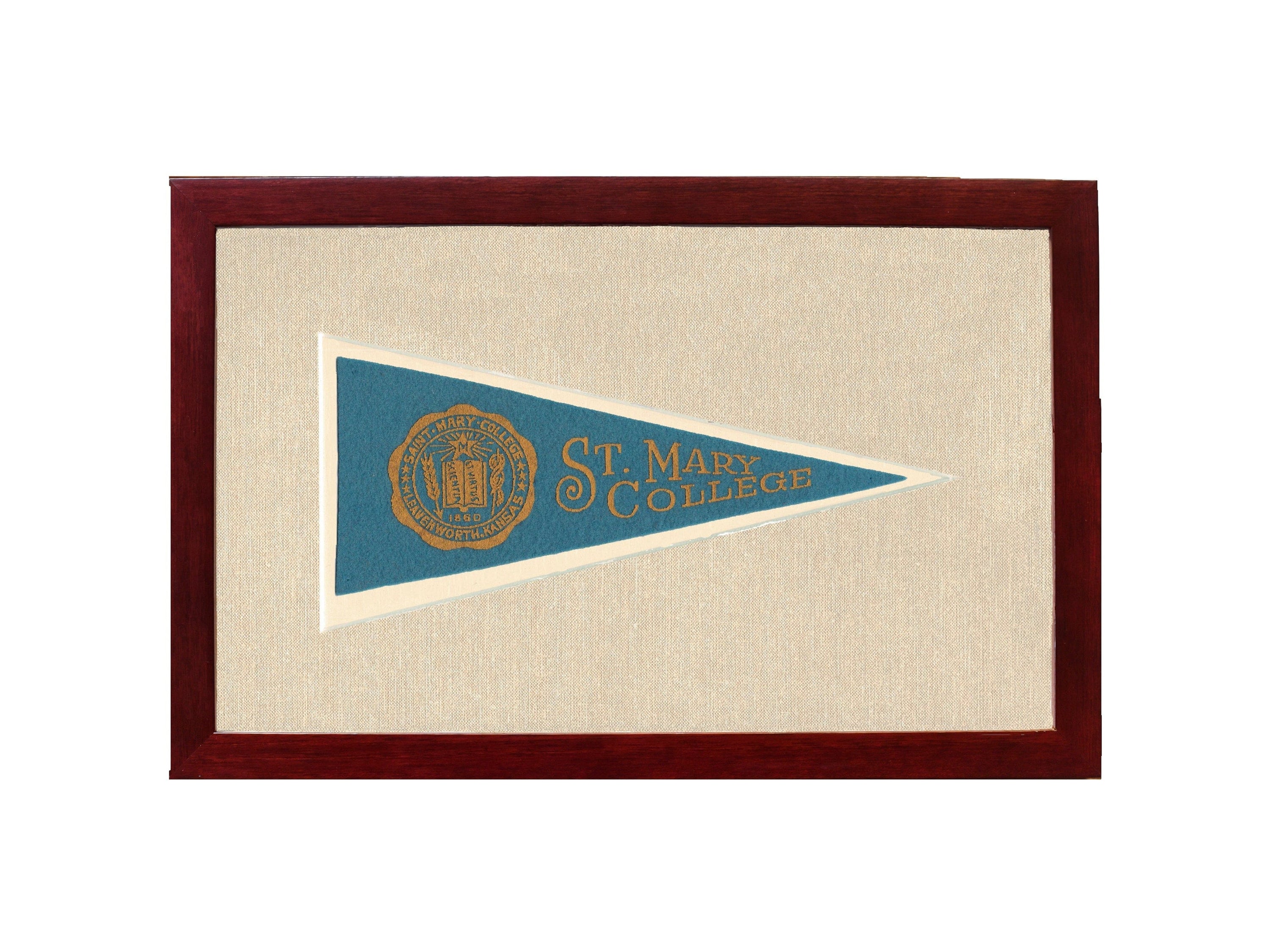 Americana Memories Vintage Pennants and Memorabilia Vintage St Mary College Pennant