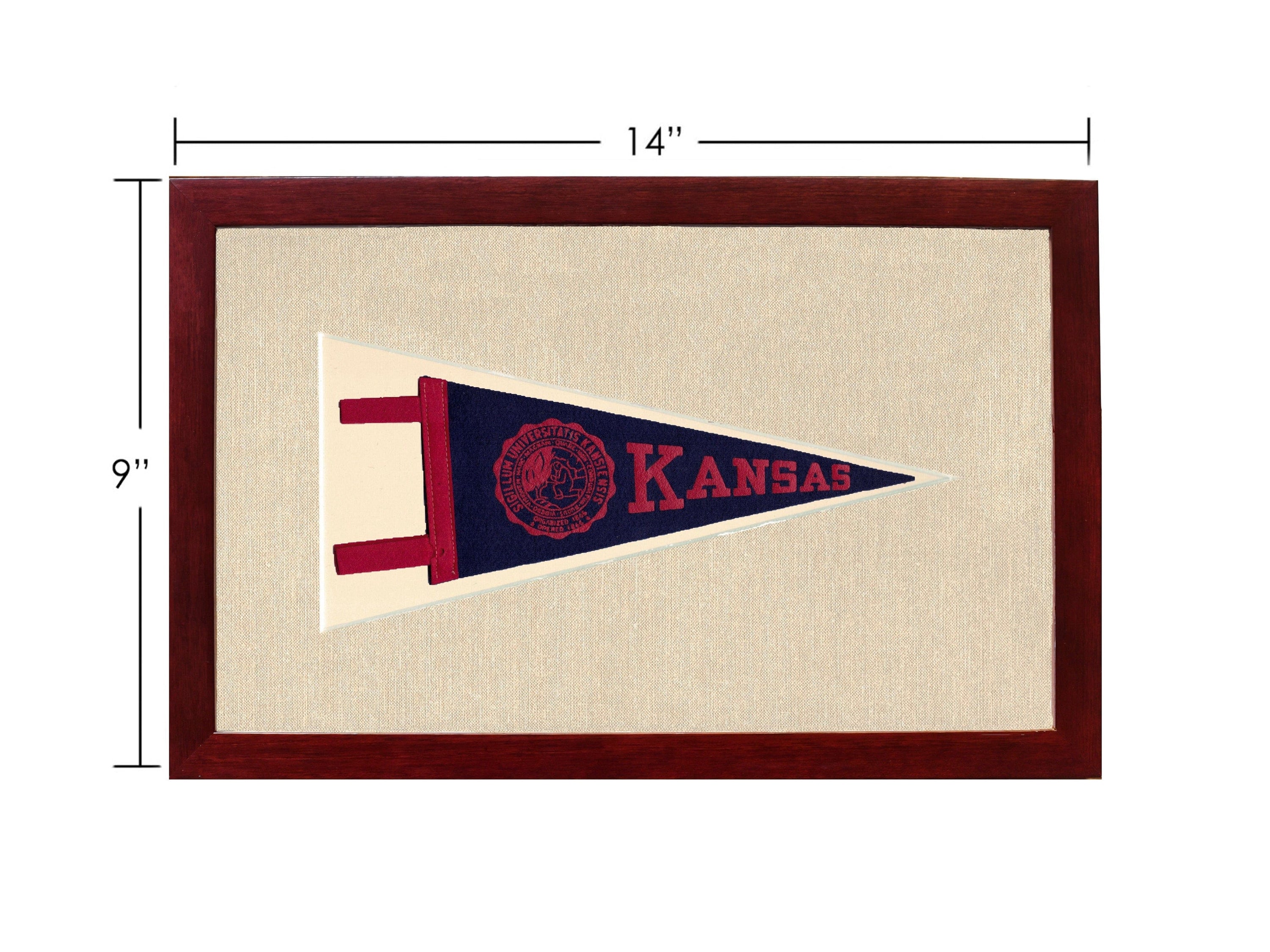 Americana Memories Vintage Pennants and Memorabilia Vintage University of Kansas Pennant