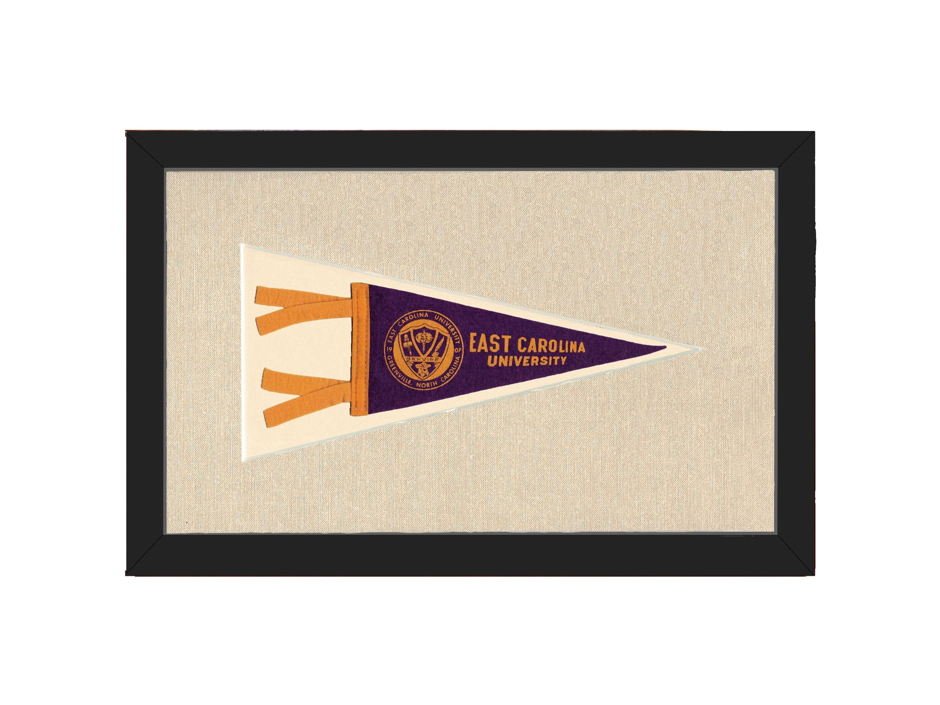 Americana Memories Vintage Pennants and Memorabilia Vintage East Carolina University Pennant