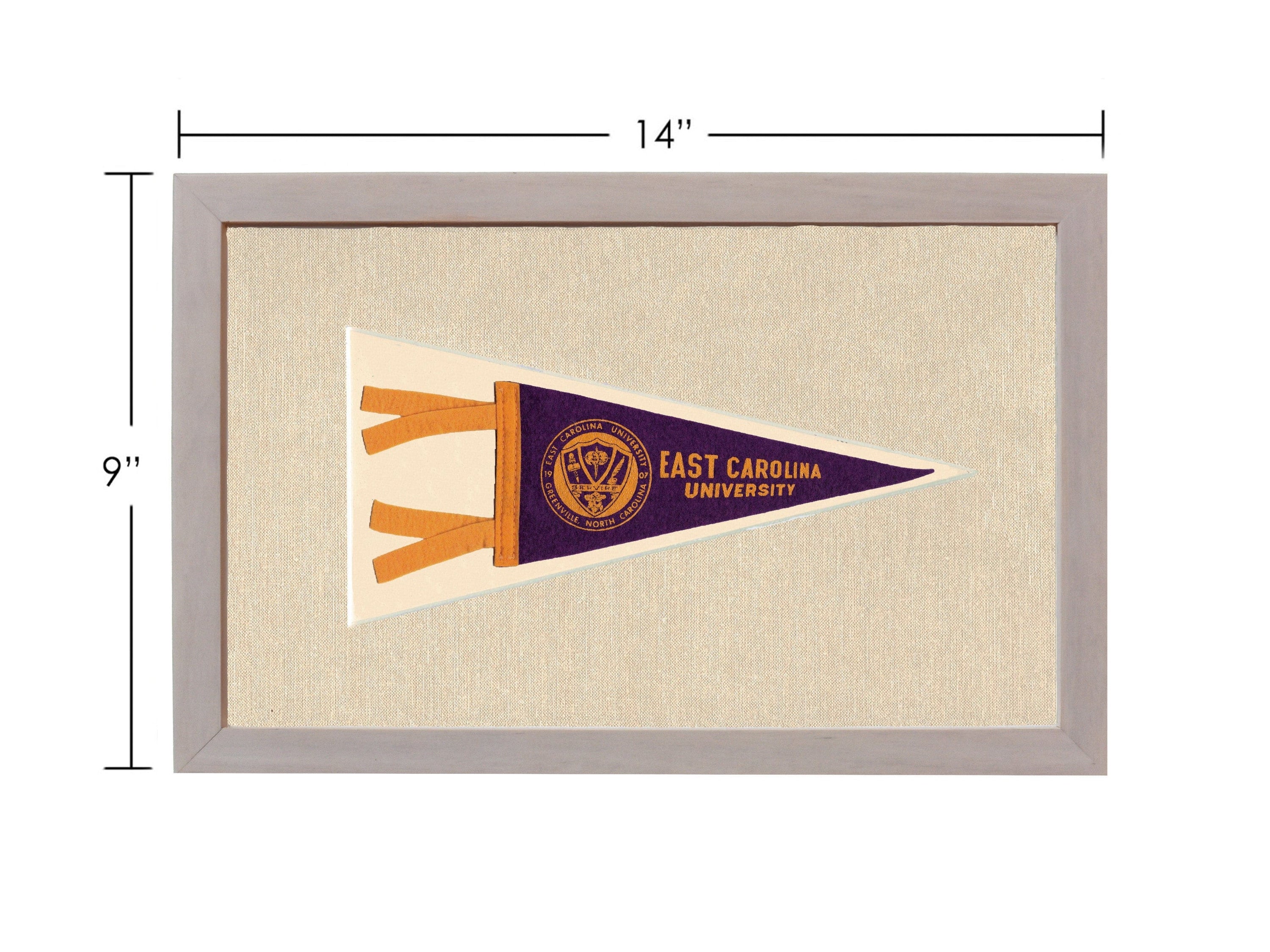 Americana Memories Vintage Pennants and Memorabilia Vintage East Carolina University Pennant