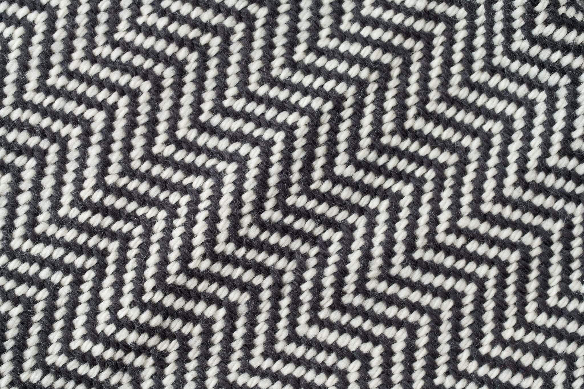 American Blossom Linens Blankets Woodland Gray/Natural Chevron Pattern Soft Wool Throw Size Blanket