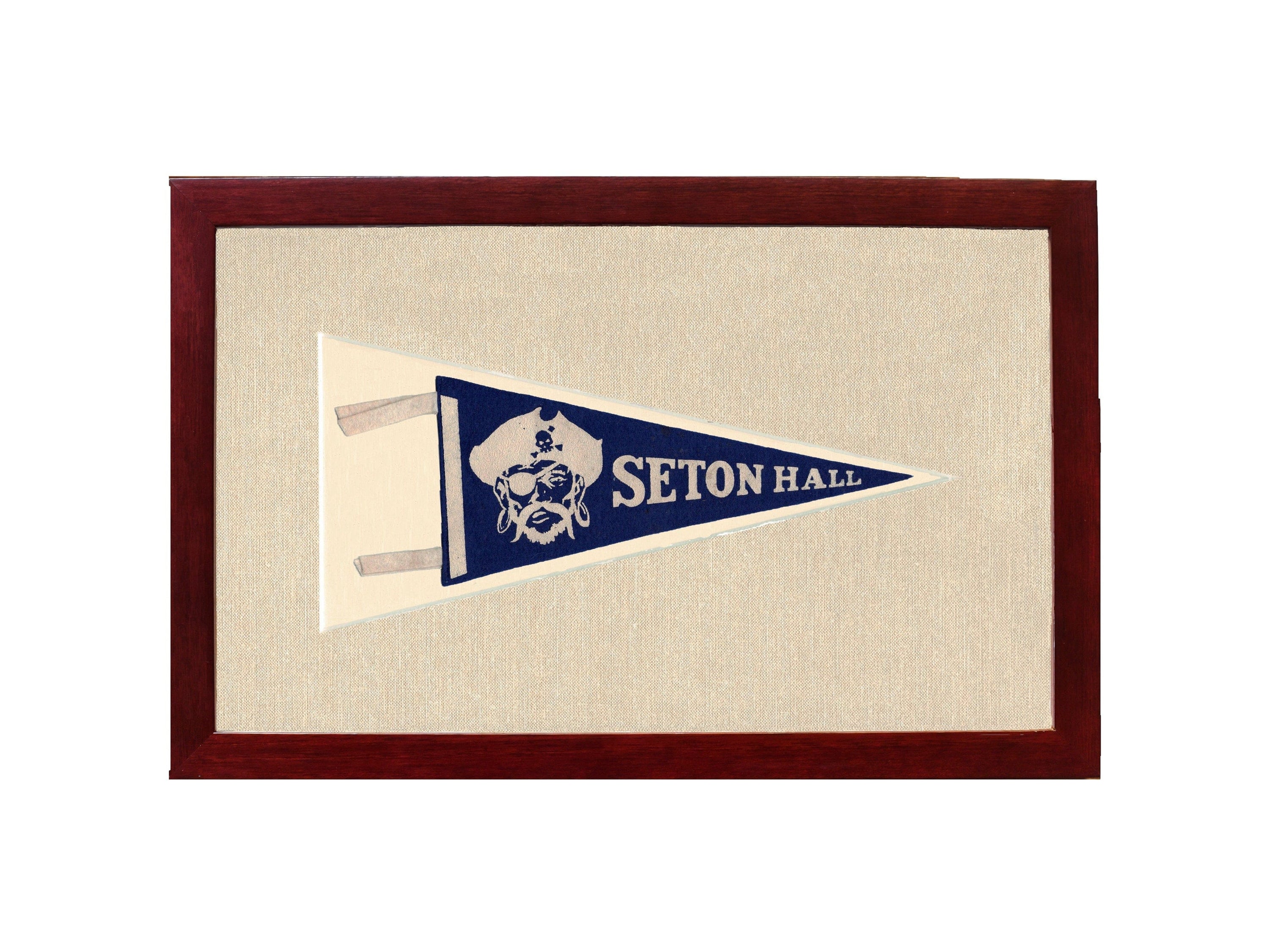 Americana Memories Vintage Pennants and Memorabilia Vintage Seton Hall University Pennant