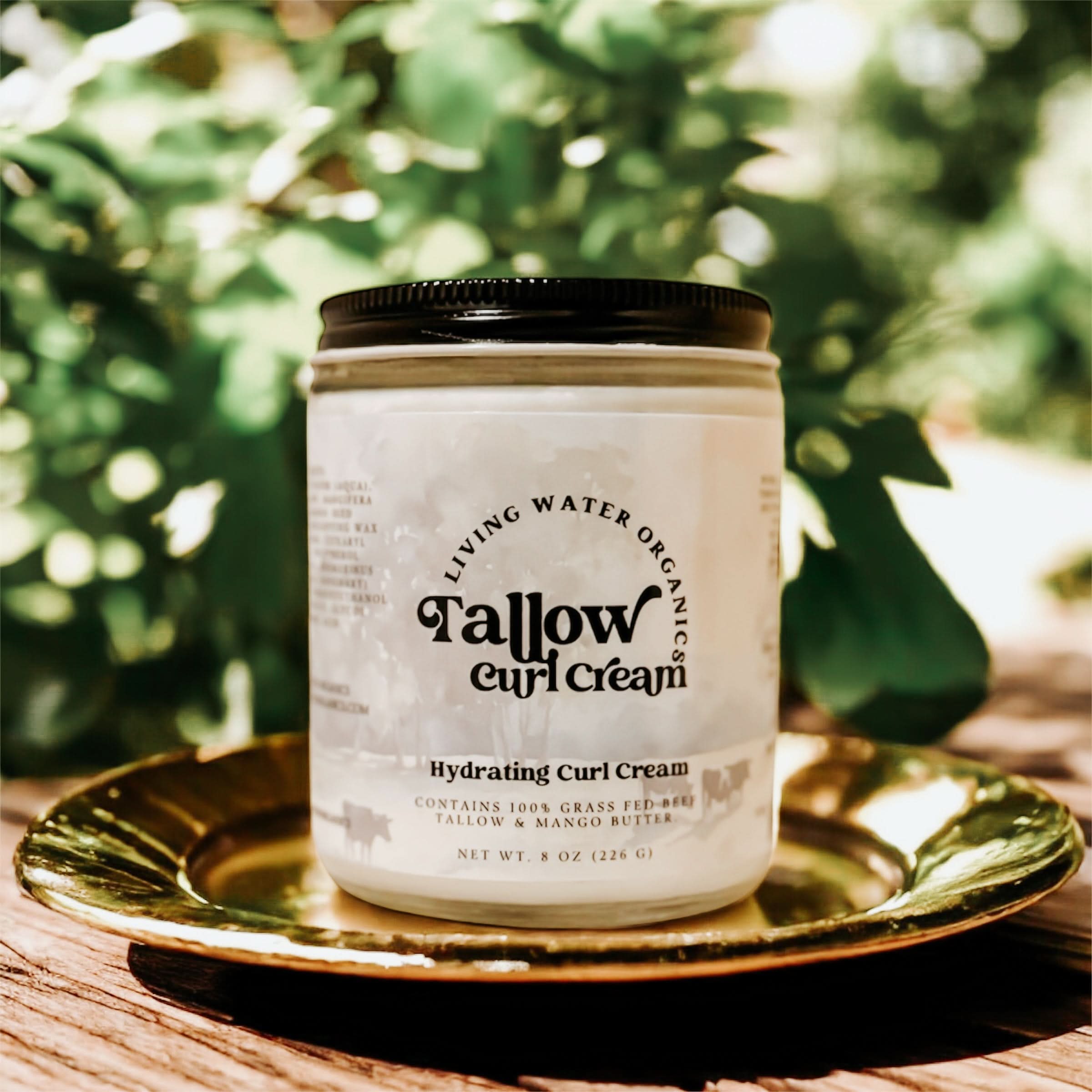 100% Grass Fed Tallow Curl Cream Tallow Tree for Curly Hair - My American Goods