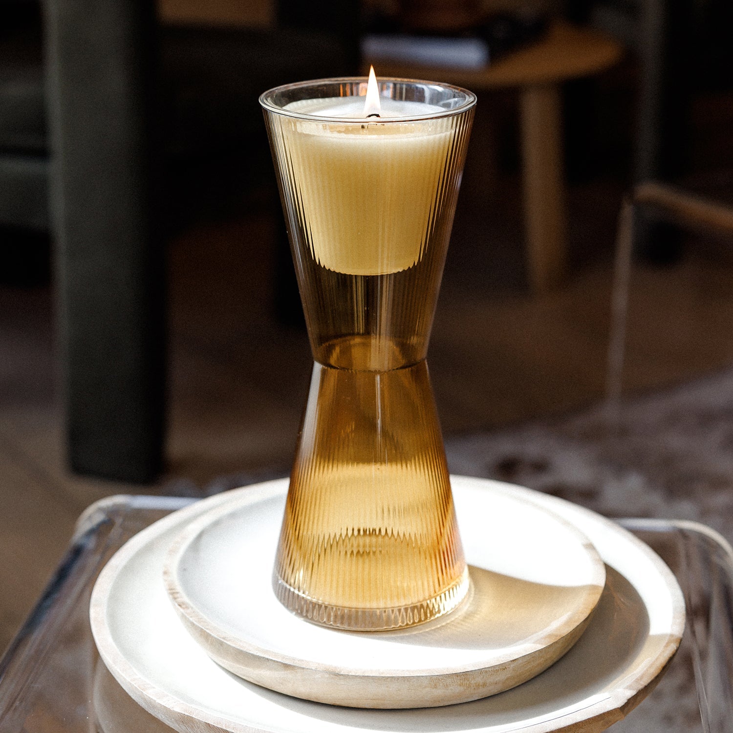 AIZ Glass Carafe + Candle - Santal & Spice Bundle