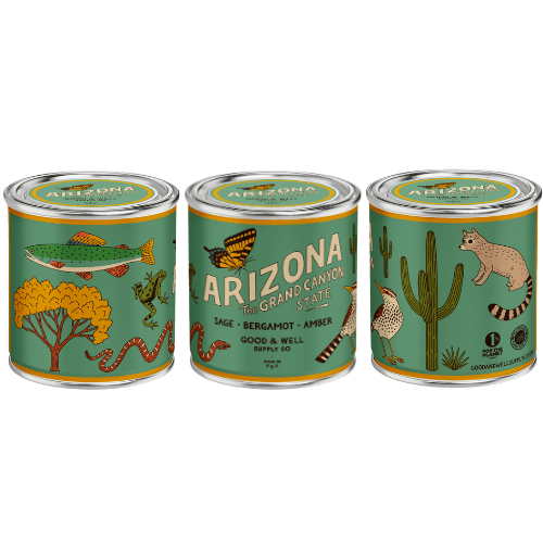 Good & Well Supply Co Candles Half Pint / 8oz / Cotton Wick Arizona State Candle