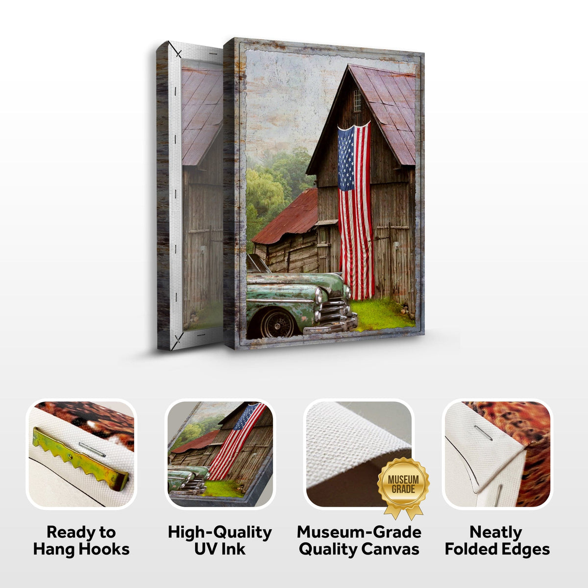 Tailored Canvases Canvas America Country Barn Canvas Wall Art