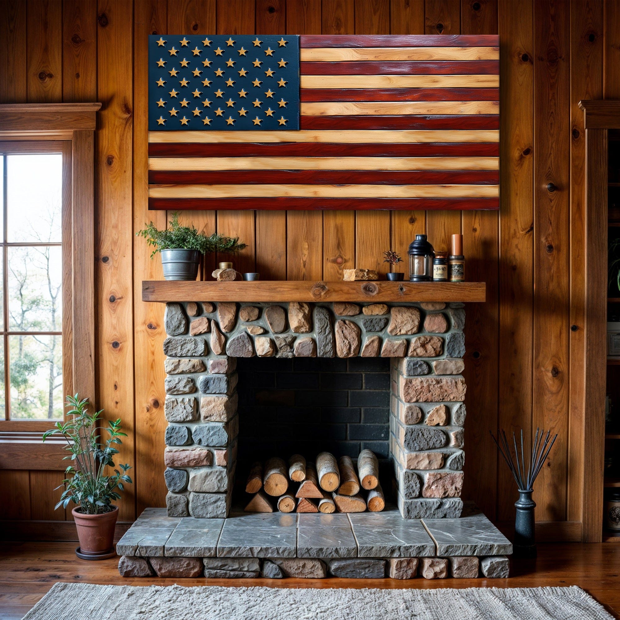 Tailored Canvases Canvas Old Glory American Flag Wall Art II