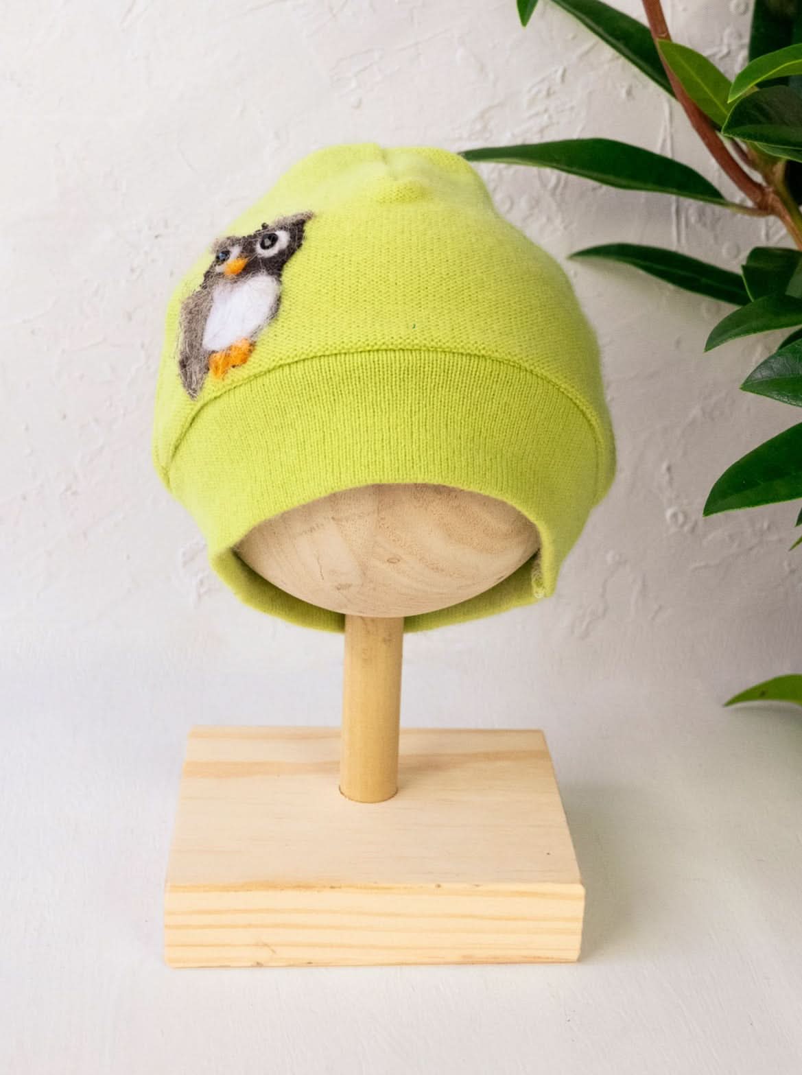 Ash & Rose hat Pear Owl Cashmere Hat - Baby