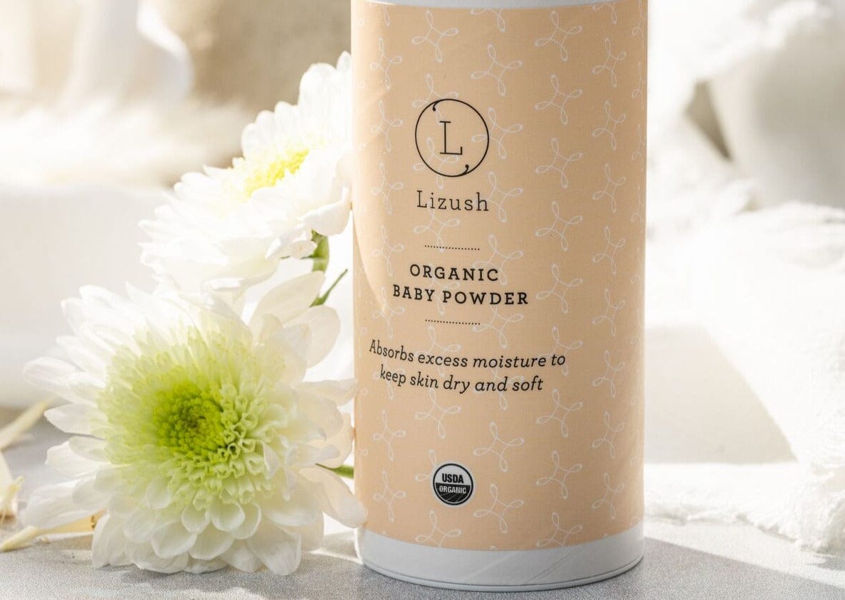 Lizush ORGANIC BABY POWDER - Talc Free