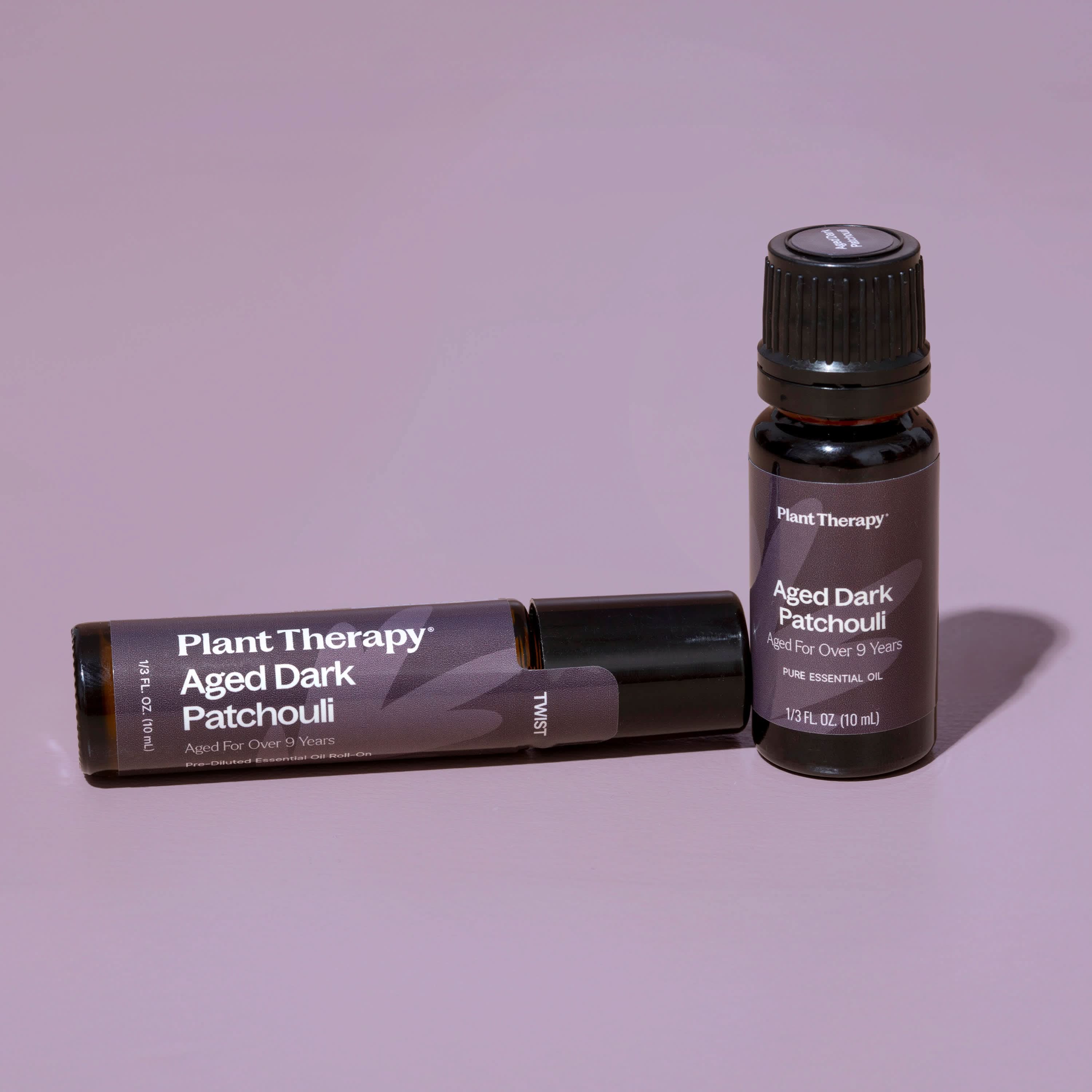 Plant Therapy Essential Oil Aged Dark Patchouli Essential Oil Pre-Diluted Roll-On 10 ml