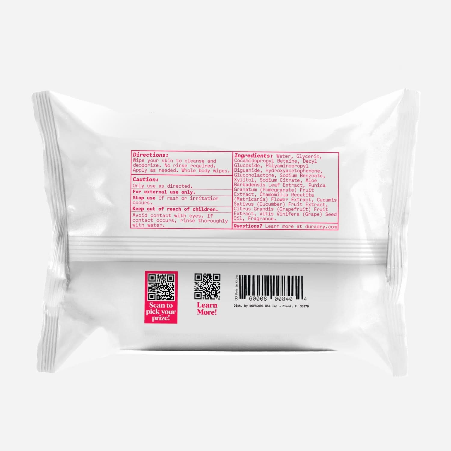 Whole Body Deodorant Wipes - My American Goods